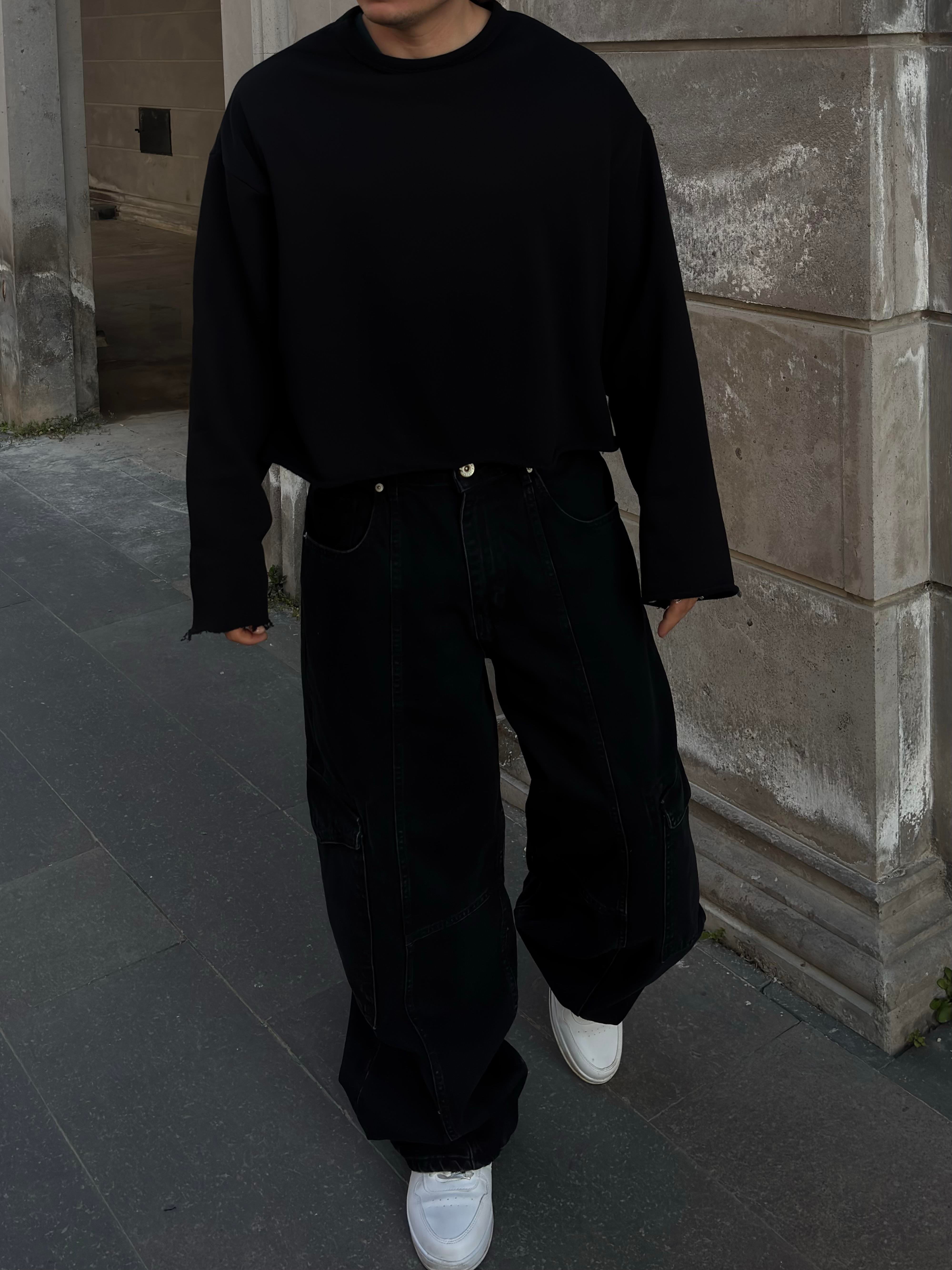 Premium Washed Black Mold Stance Cargo Jeans