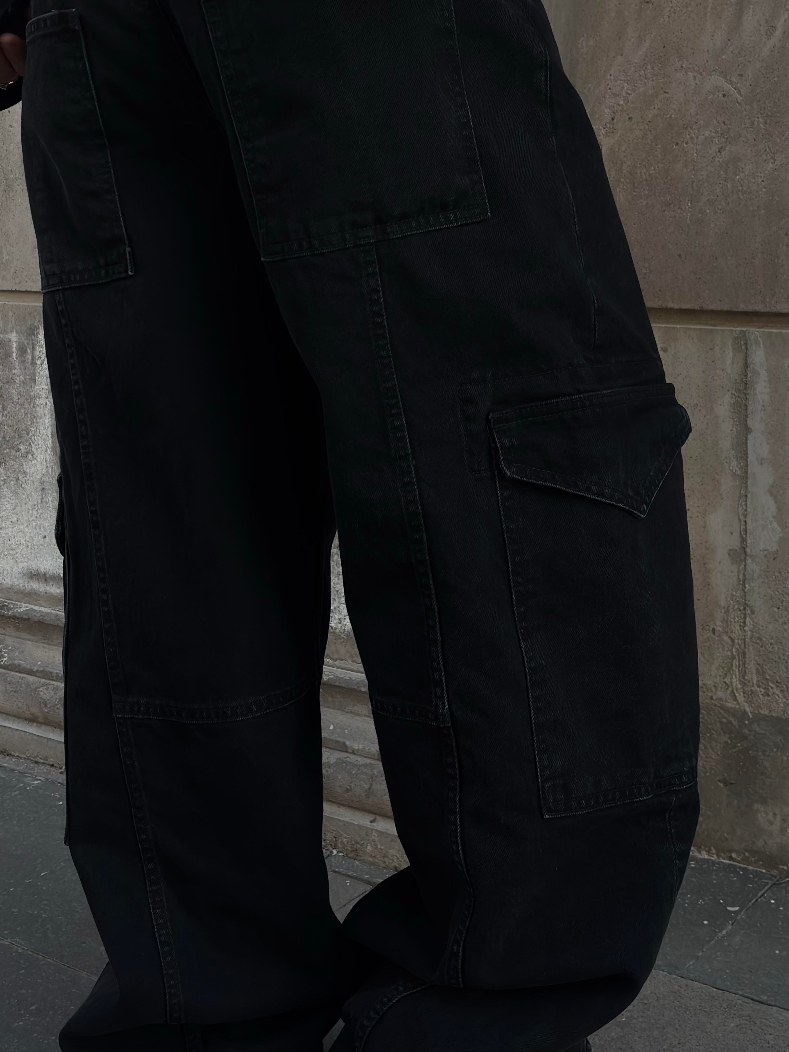Premium Washed Black Mold Stance Cargo Jeans