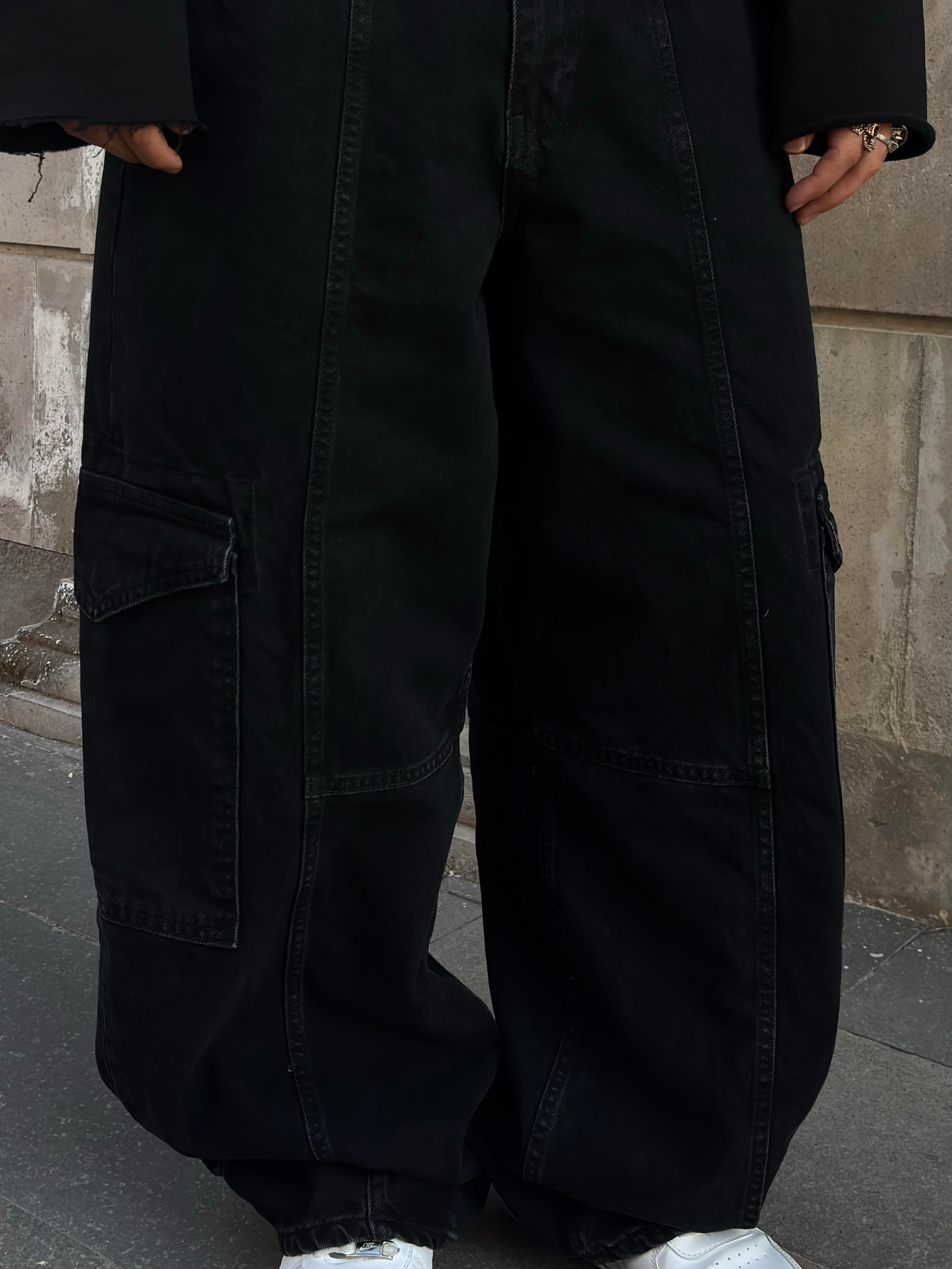 Premium Washed Black Mold Stance Cargo Jeans