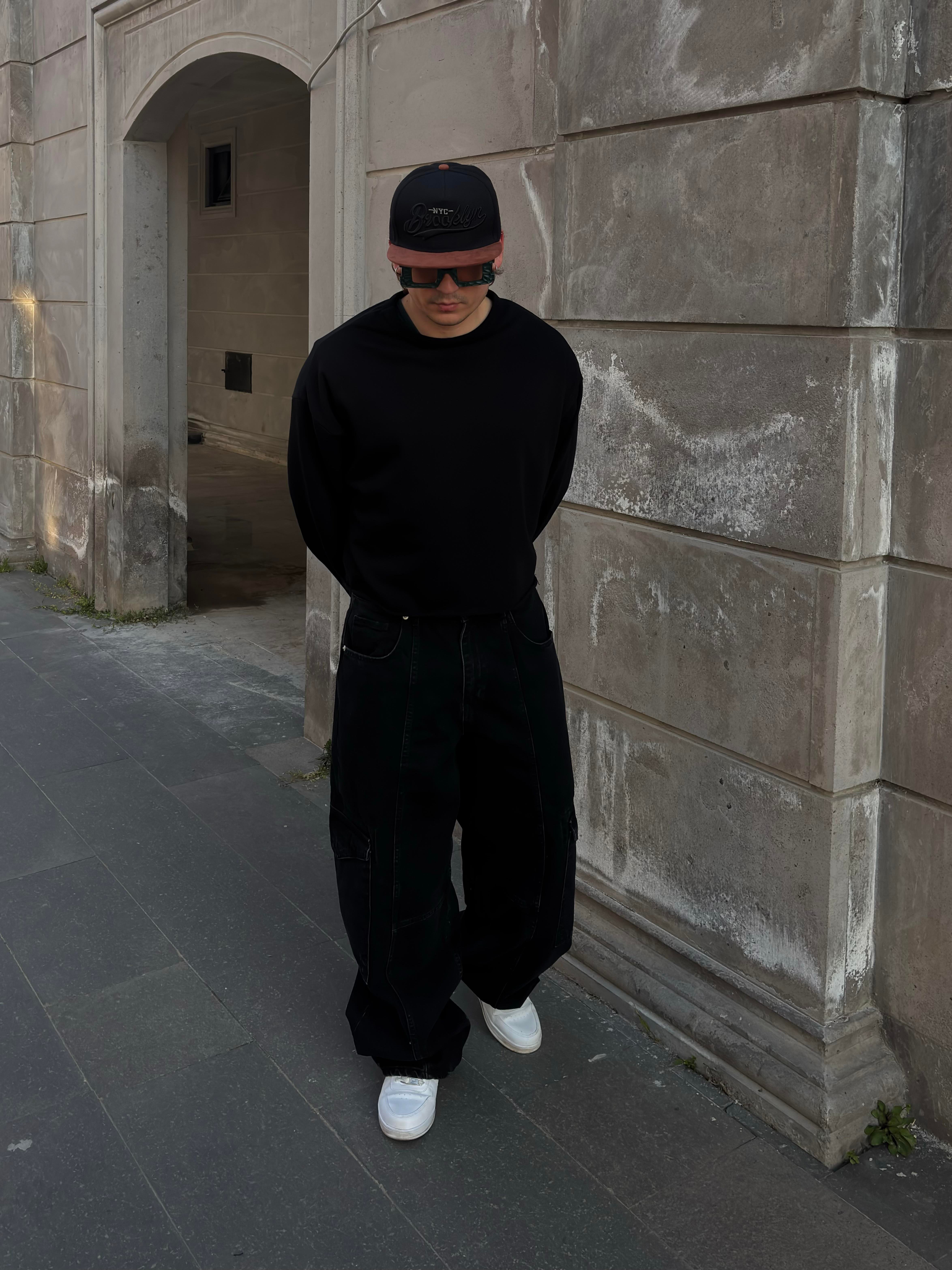 Premium Washed Black Mold Stance Cargo Jeans