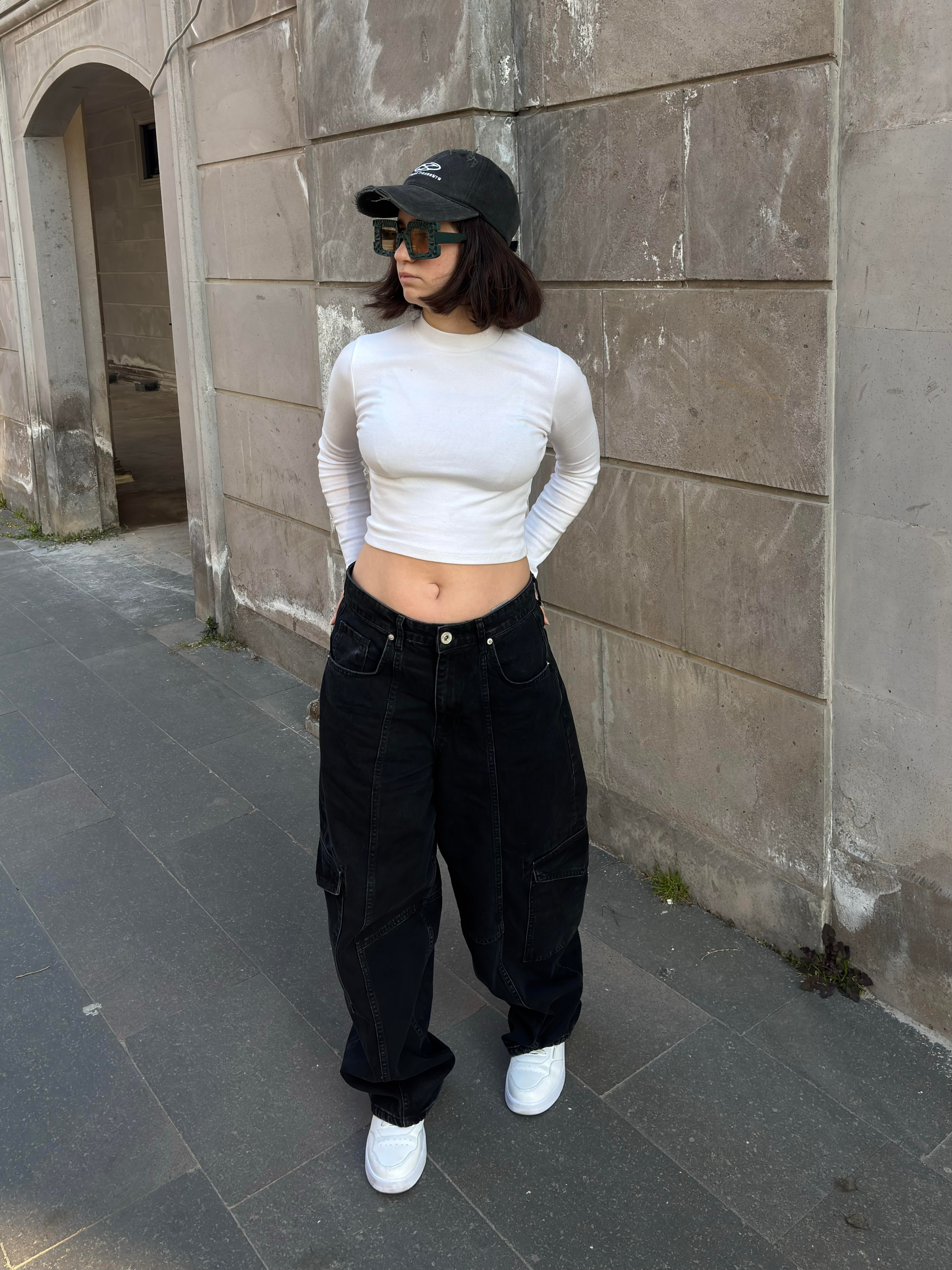 Premium Washed Black Mold Stance Cargo Jeans