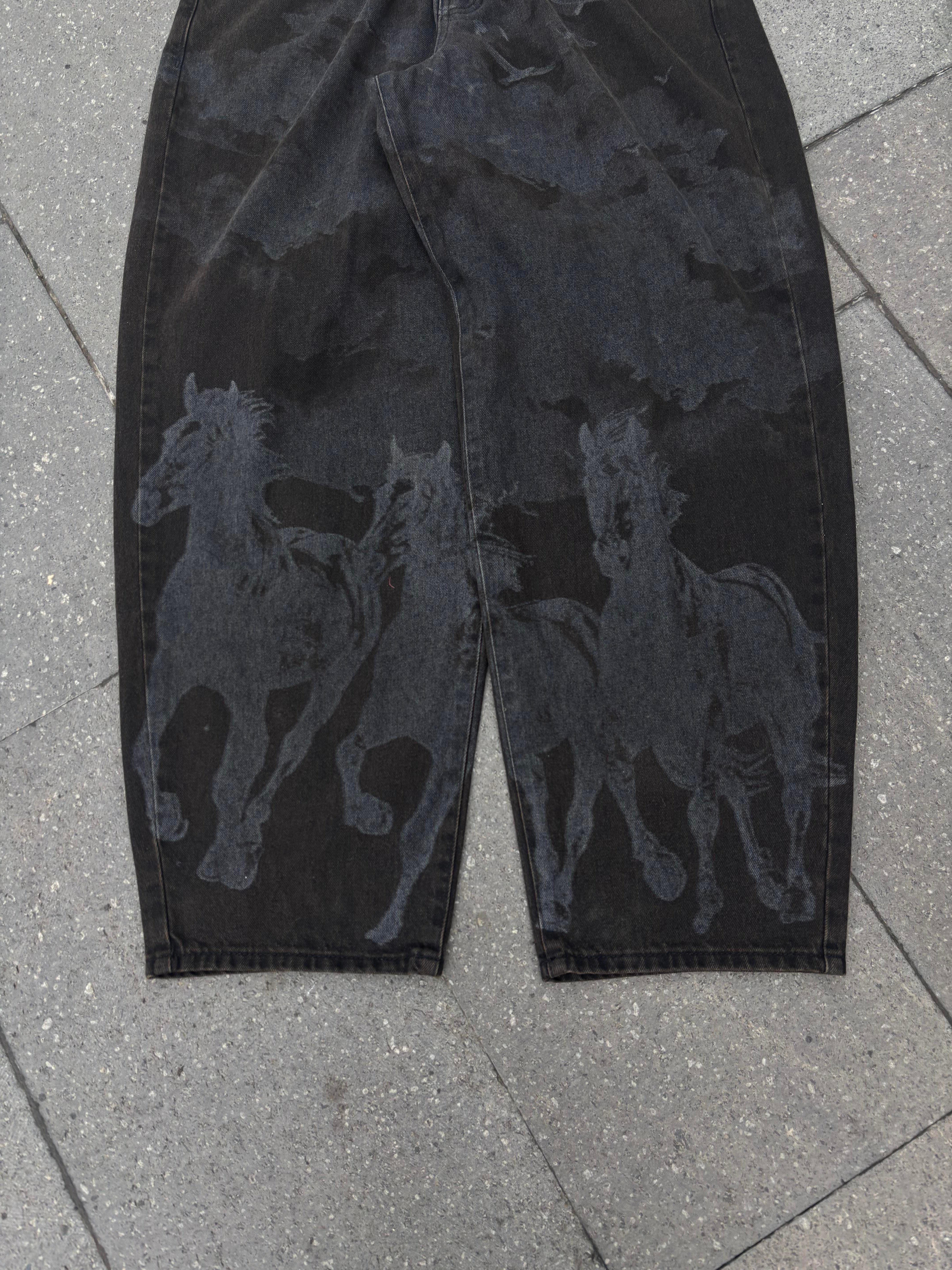 Premium Western Graphic Ballon Fit Jeans