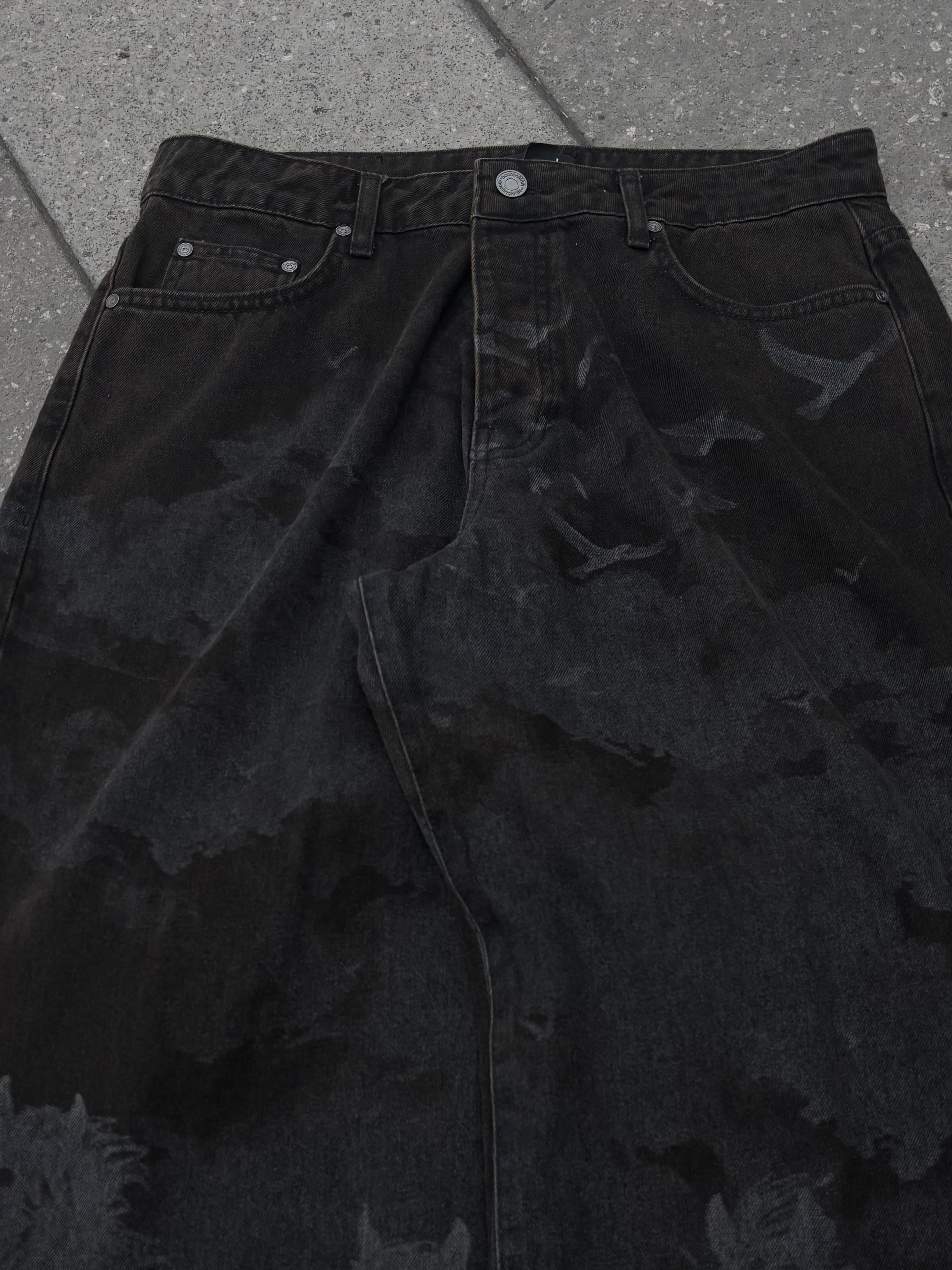Premium Western Graphic Ballon Fit Jeans