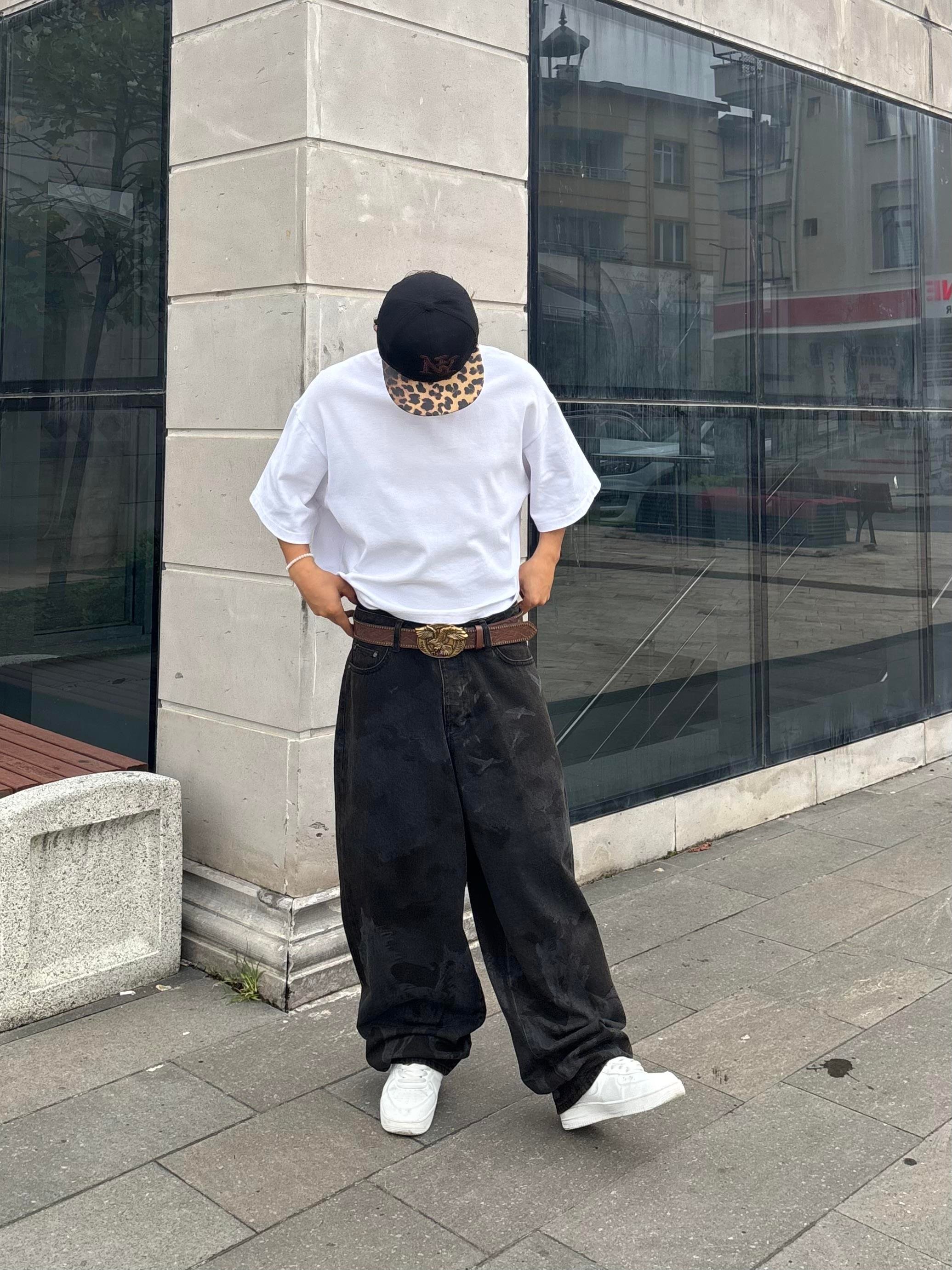 Premium Western Graphic Ballon Fit Jeans