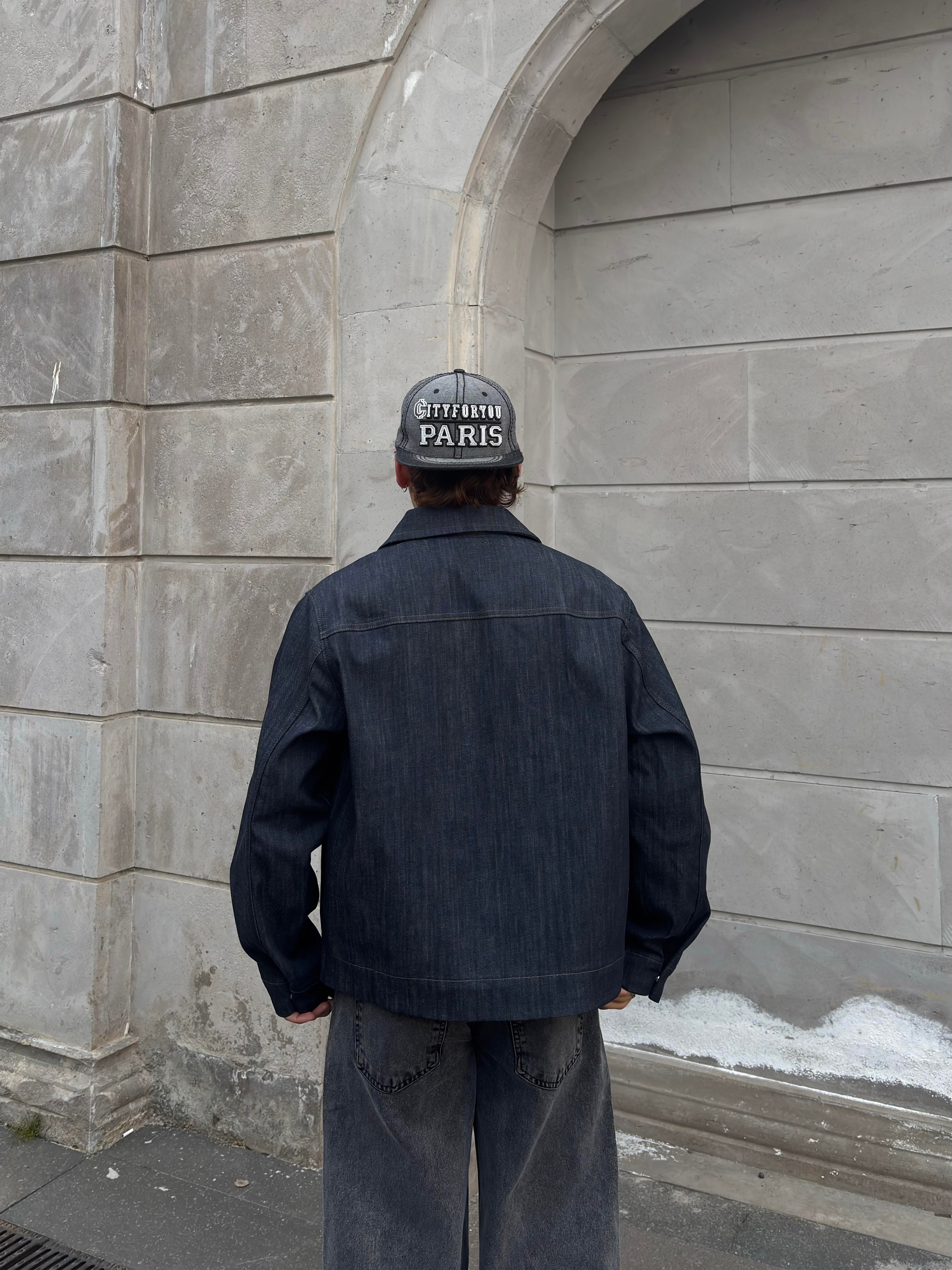Relaxed Fit Big Pocket Rinse Denim Jacket