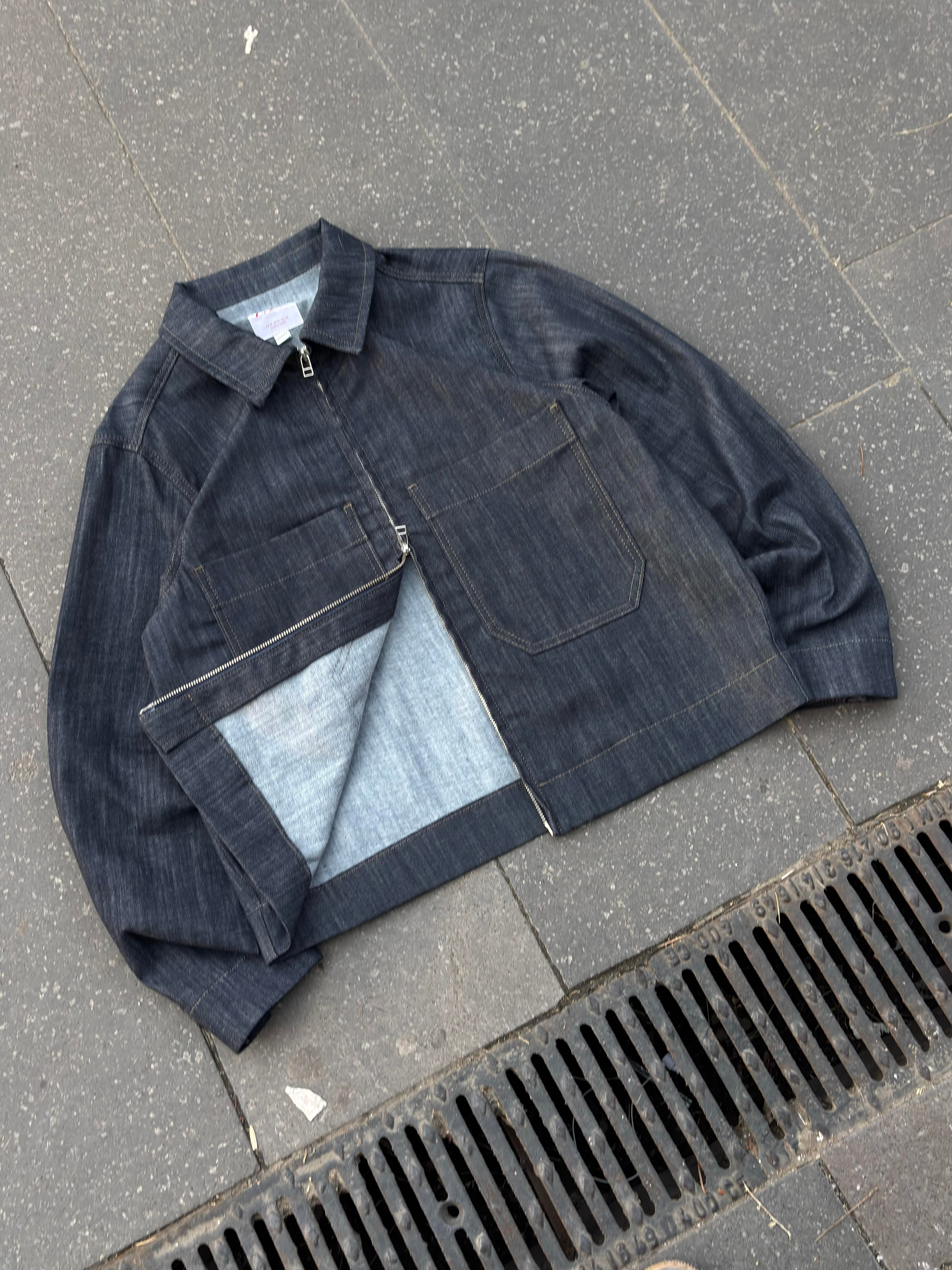 Relaxed Fit Big Pocket Rinse Denim Jacket