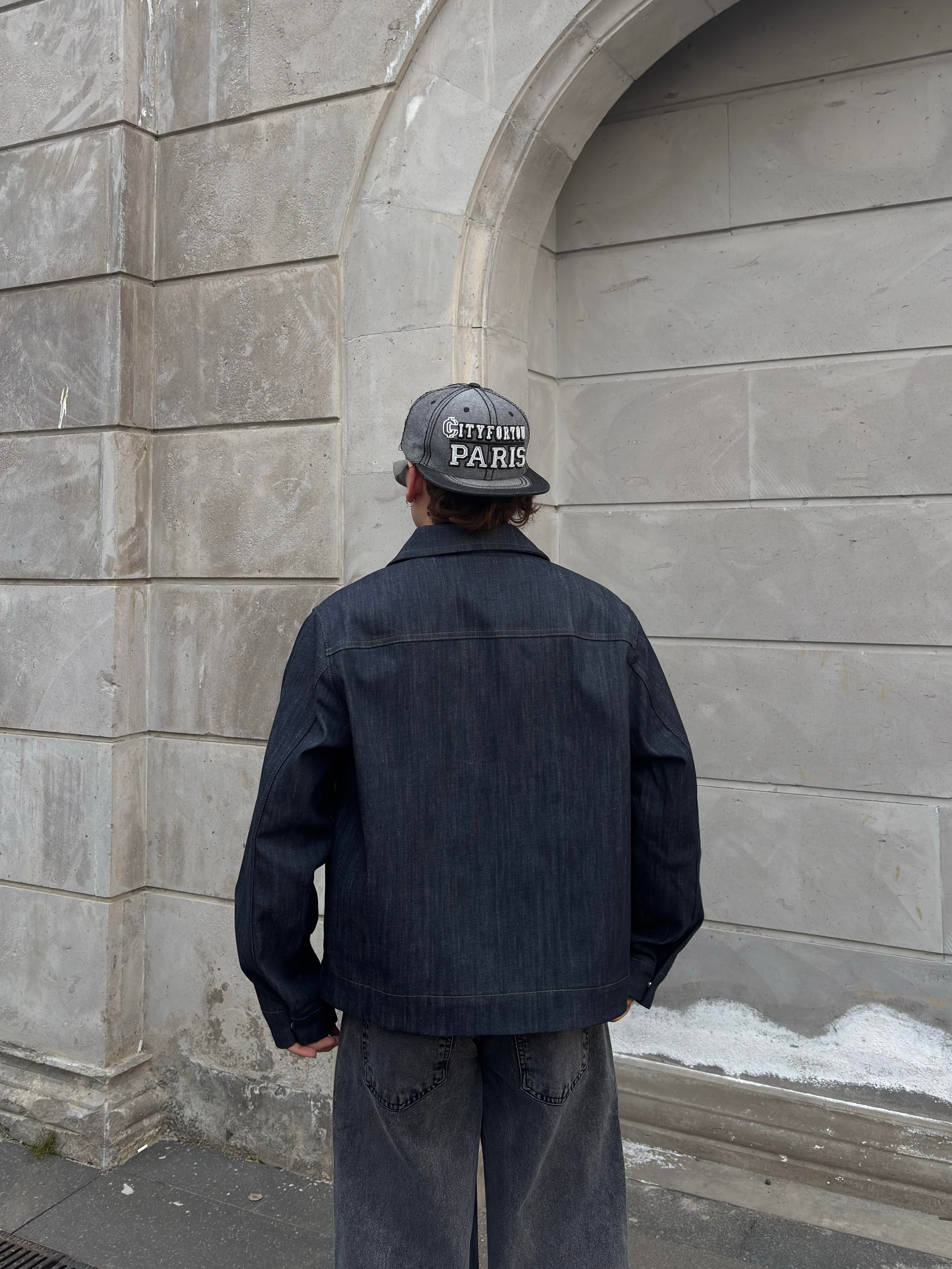 Relaxed Fit Big Pocket Rinse Denim Jacket