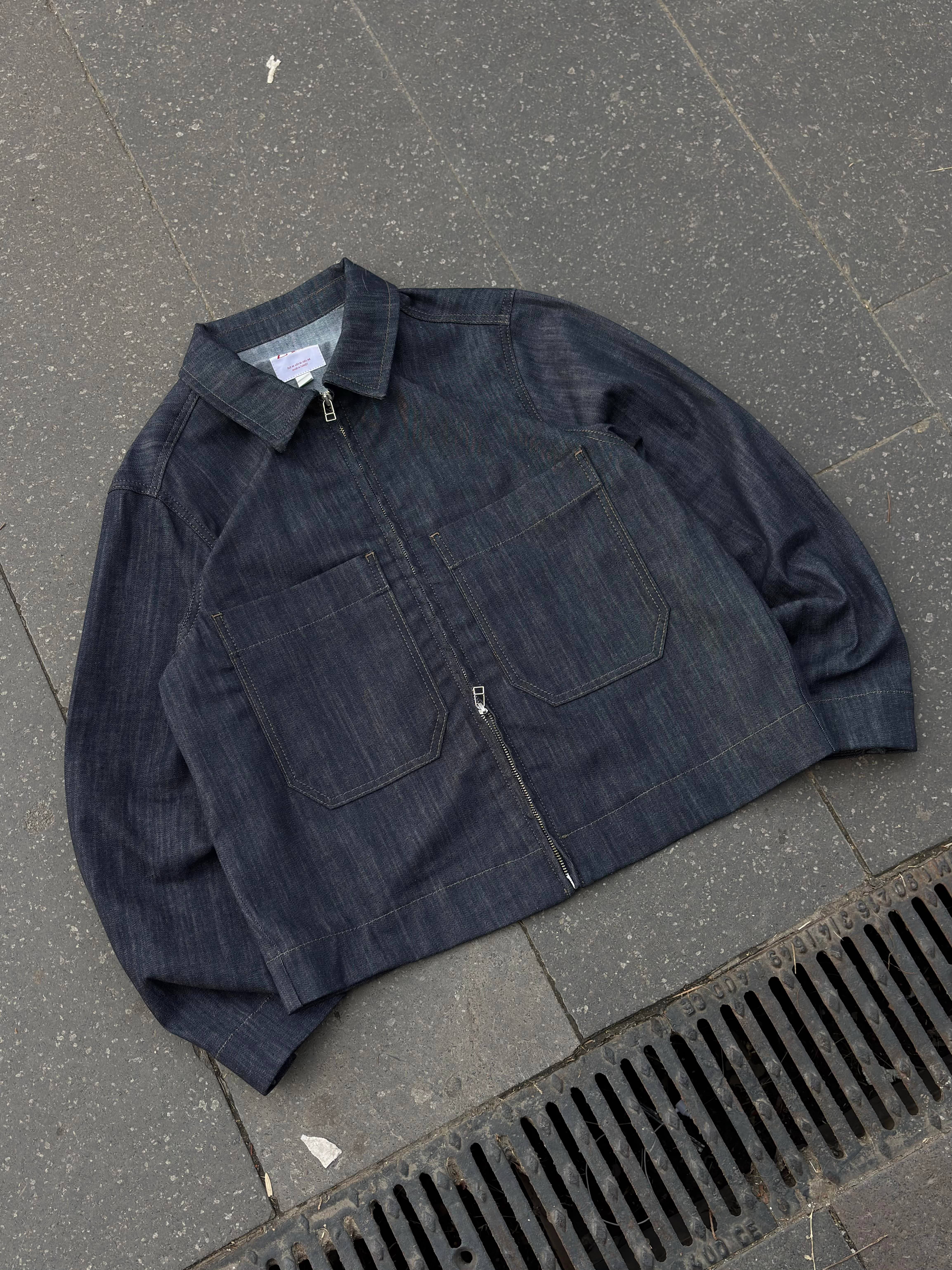 Relaxed Fit Big Pocket Rinse Denim Jacket