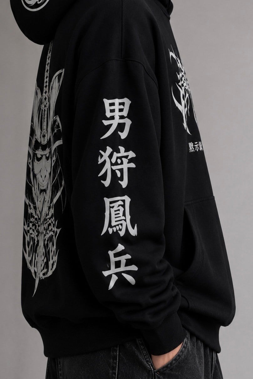 Ronin Spirit Shadow Samurai Oversize Hoodie