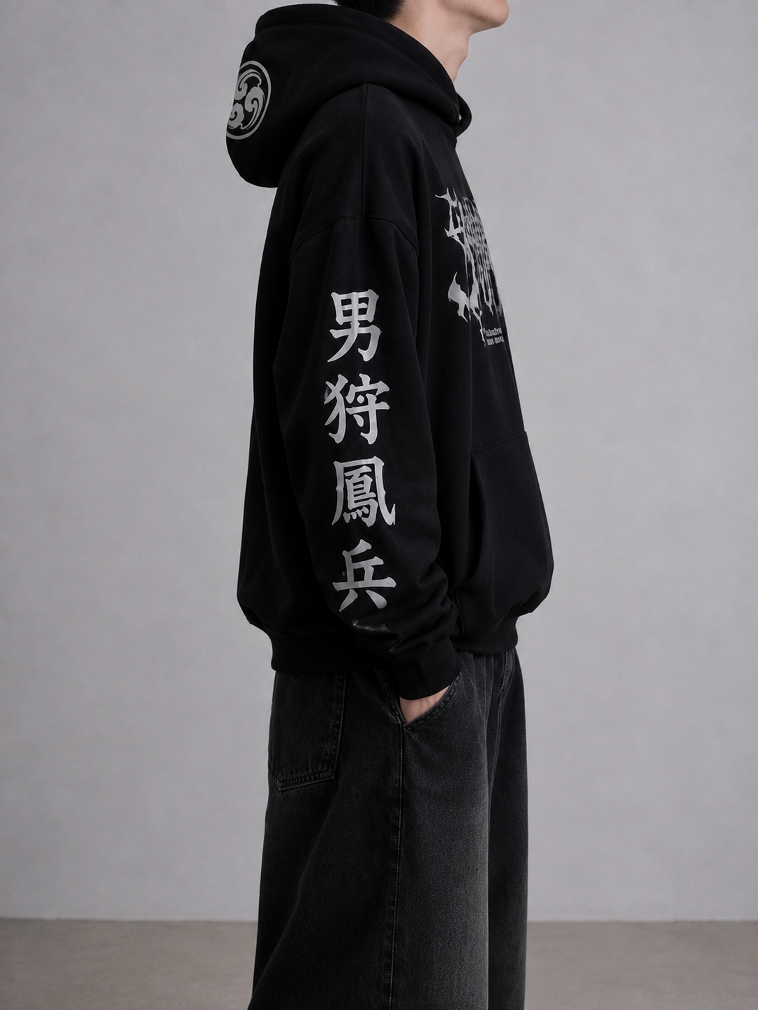 Ronin Spirit Shadow Samurai Oversize Hoodie
