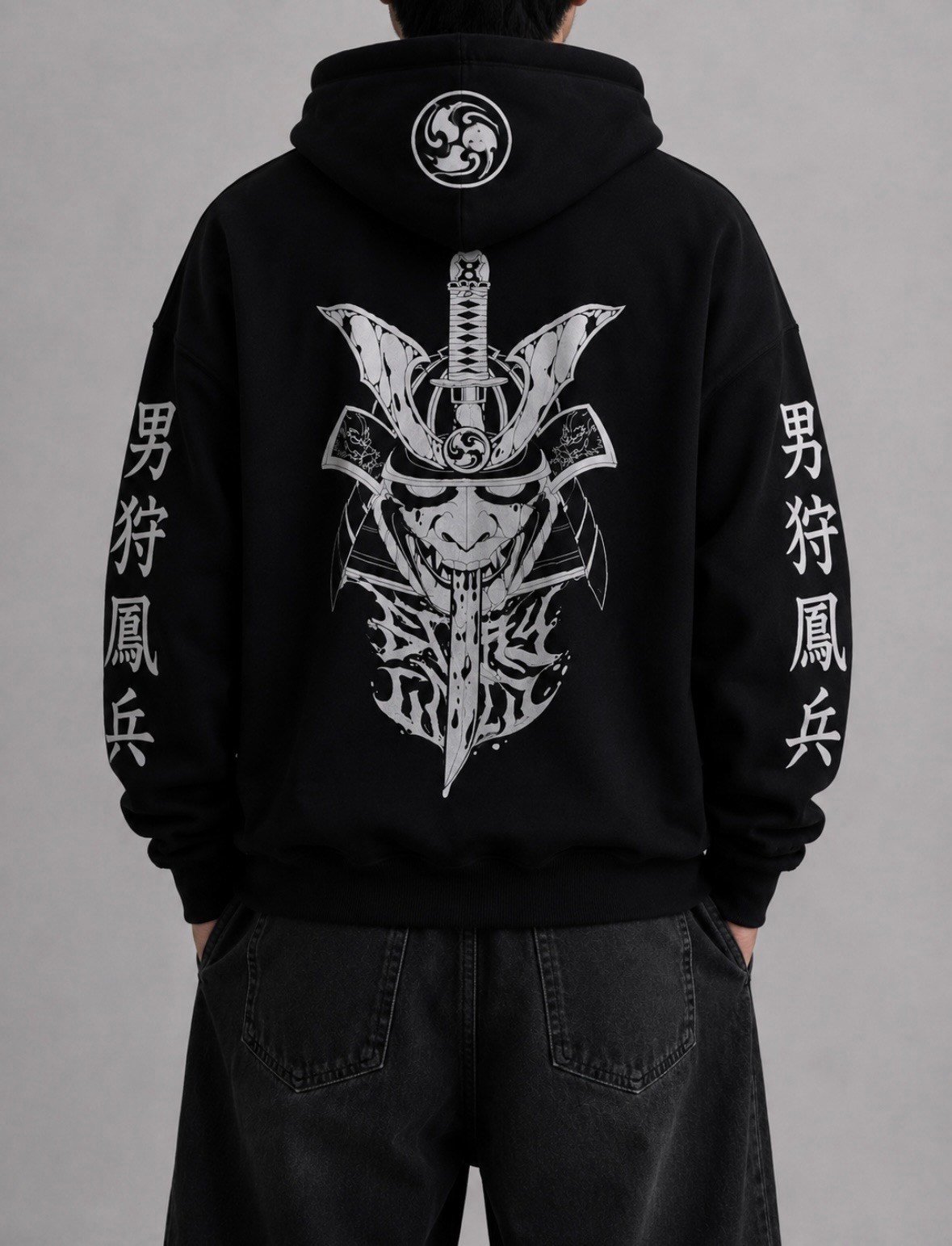 Ronin Spirit Shadow Samurai Oversize Hoodie