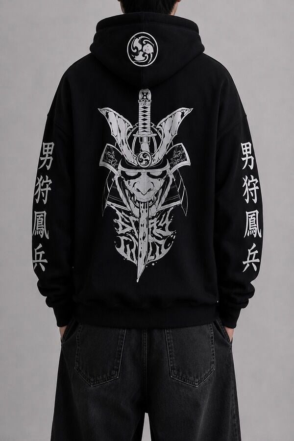 Ronin Spirit Shadow Samurai Oversize Hoodie