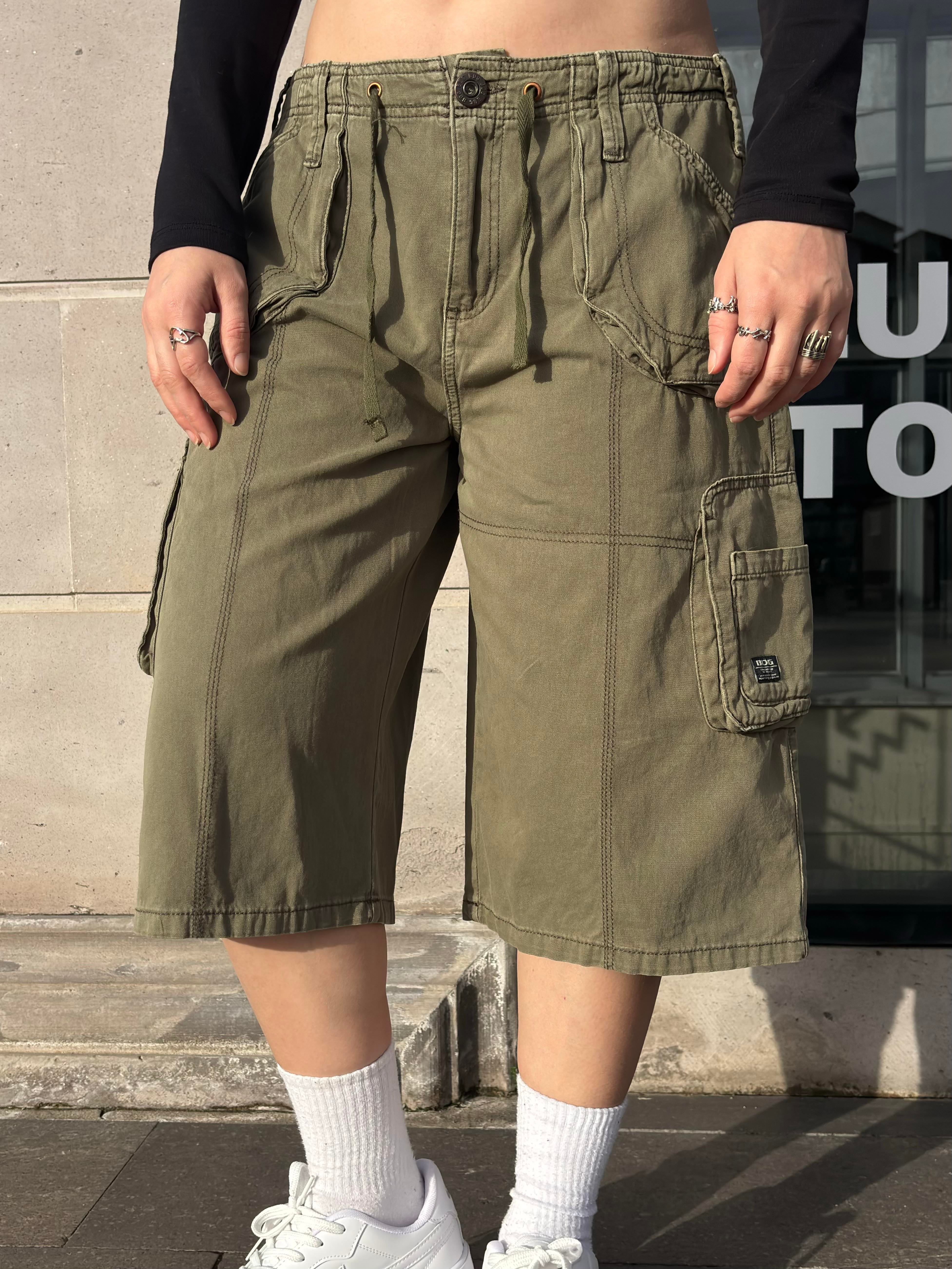 Sasha Longline Cargo Khaki Jorts