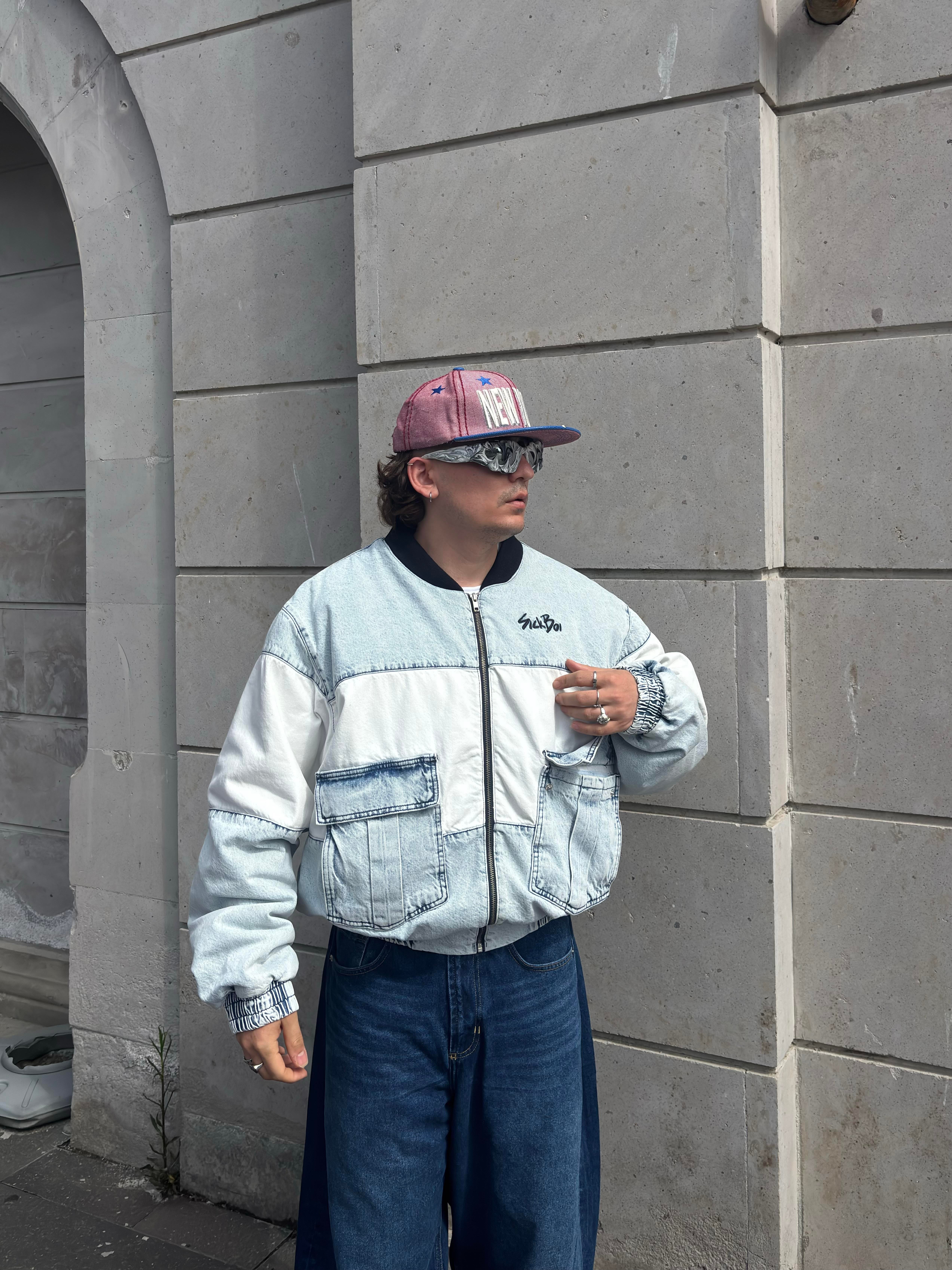 SB Premium Washed Ultra Thick Original Bomber Jacket