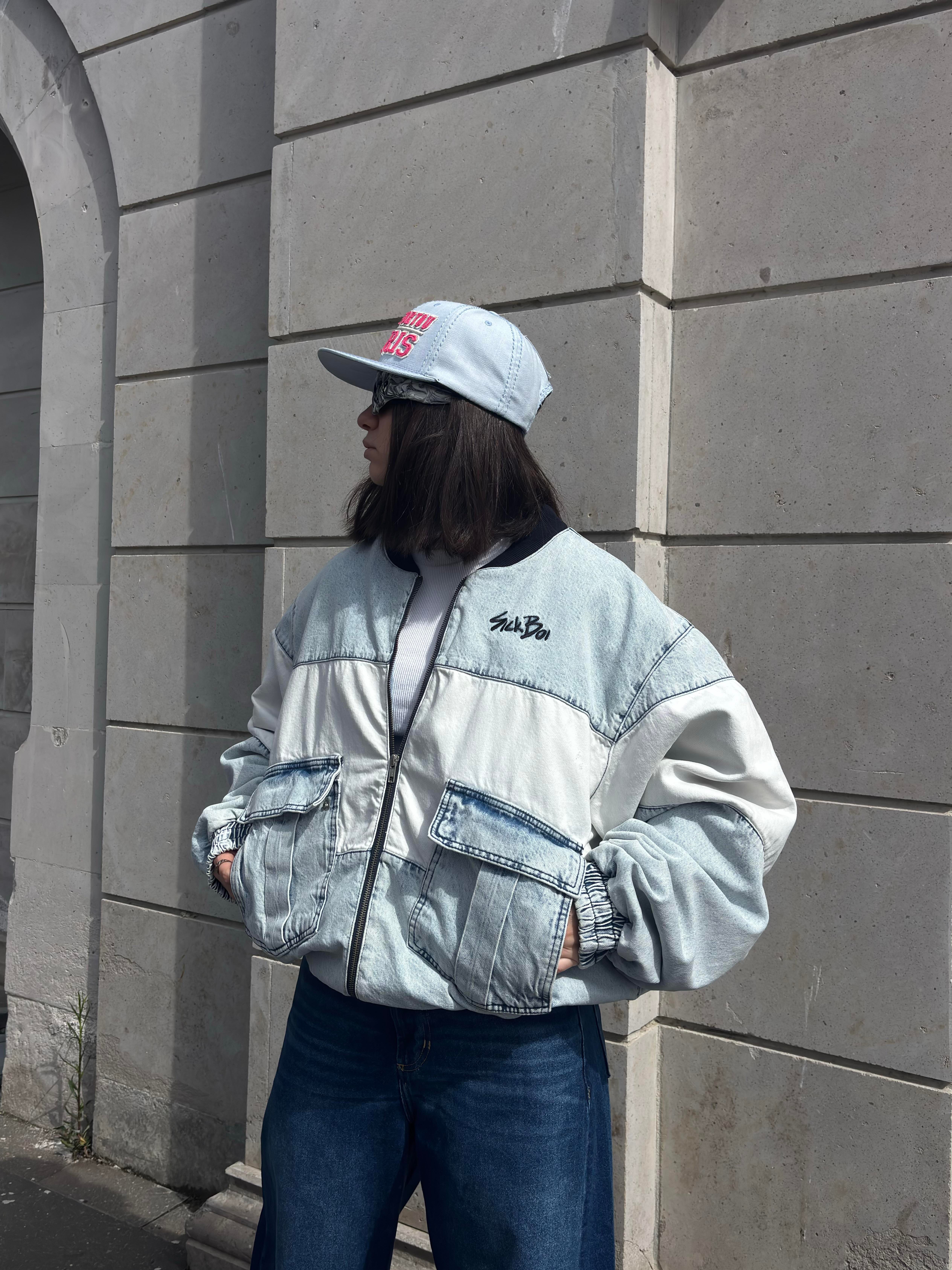 SB Premium Washed Ultra Thick Original Bomber Jacket