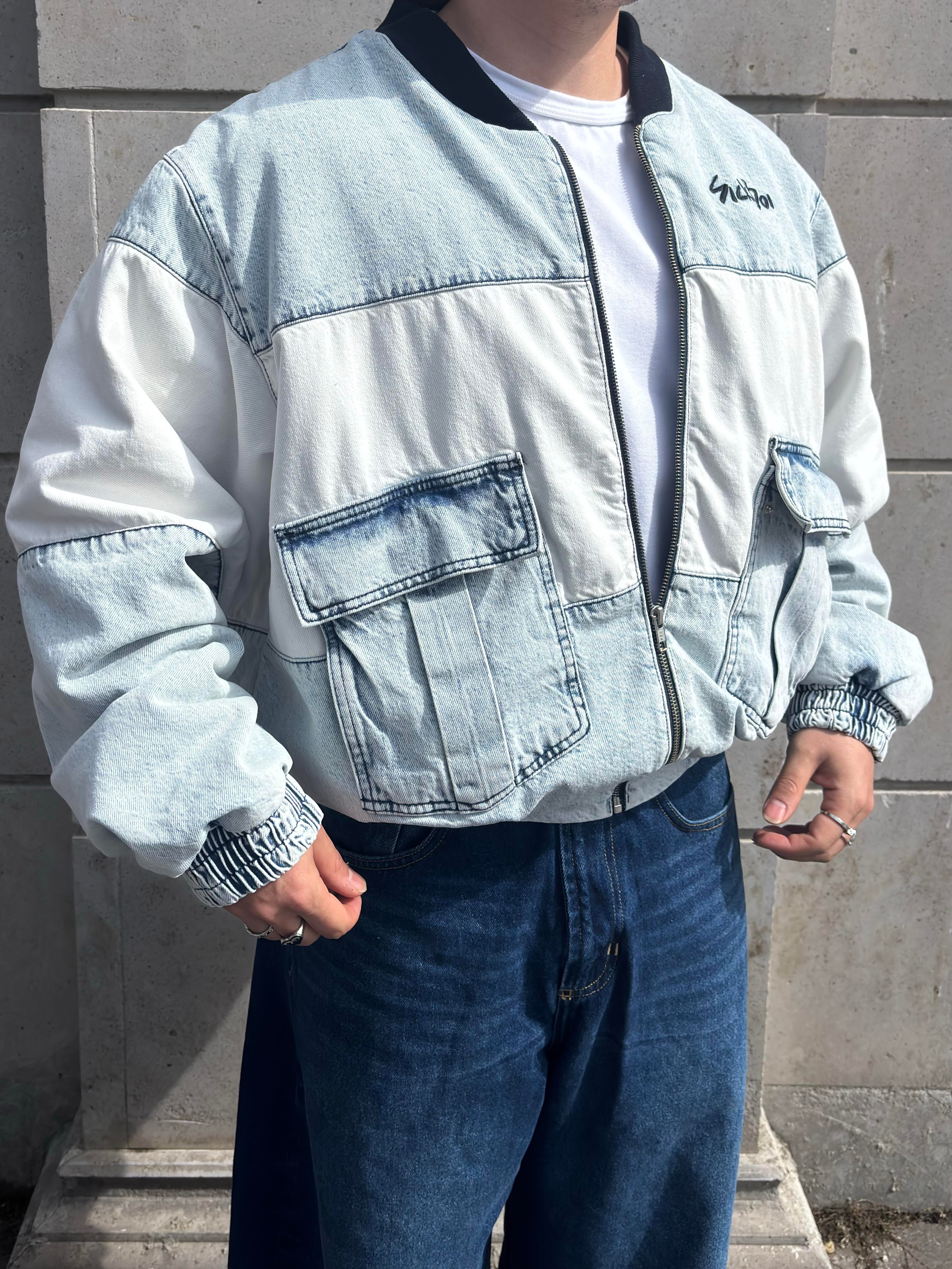 SB Premium Washed Ultra Thick Original Bomber Jacket