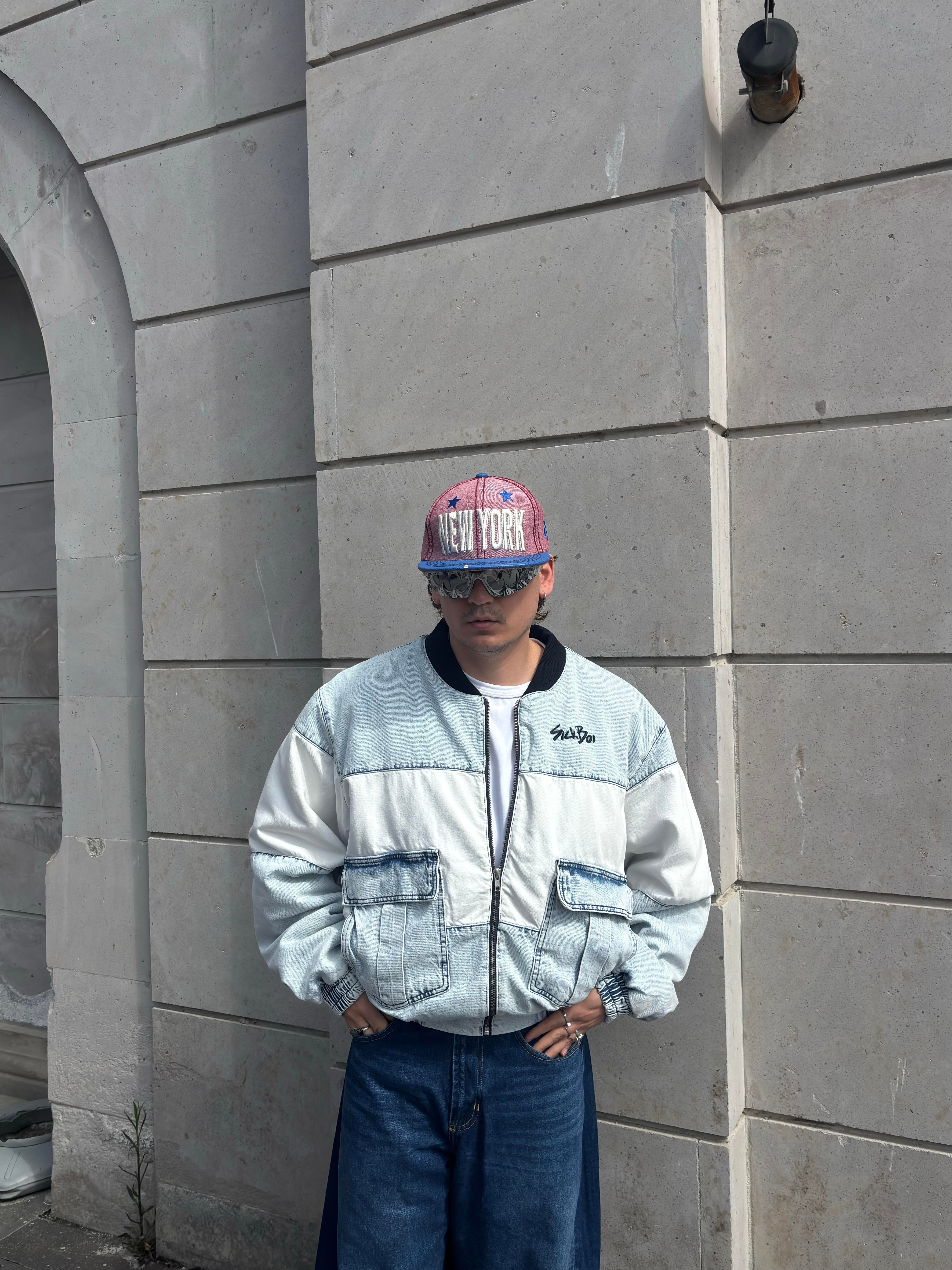 SB Premium Washed Ultra Thick Original Bomber Jacket