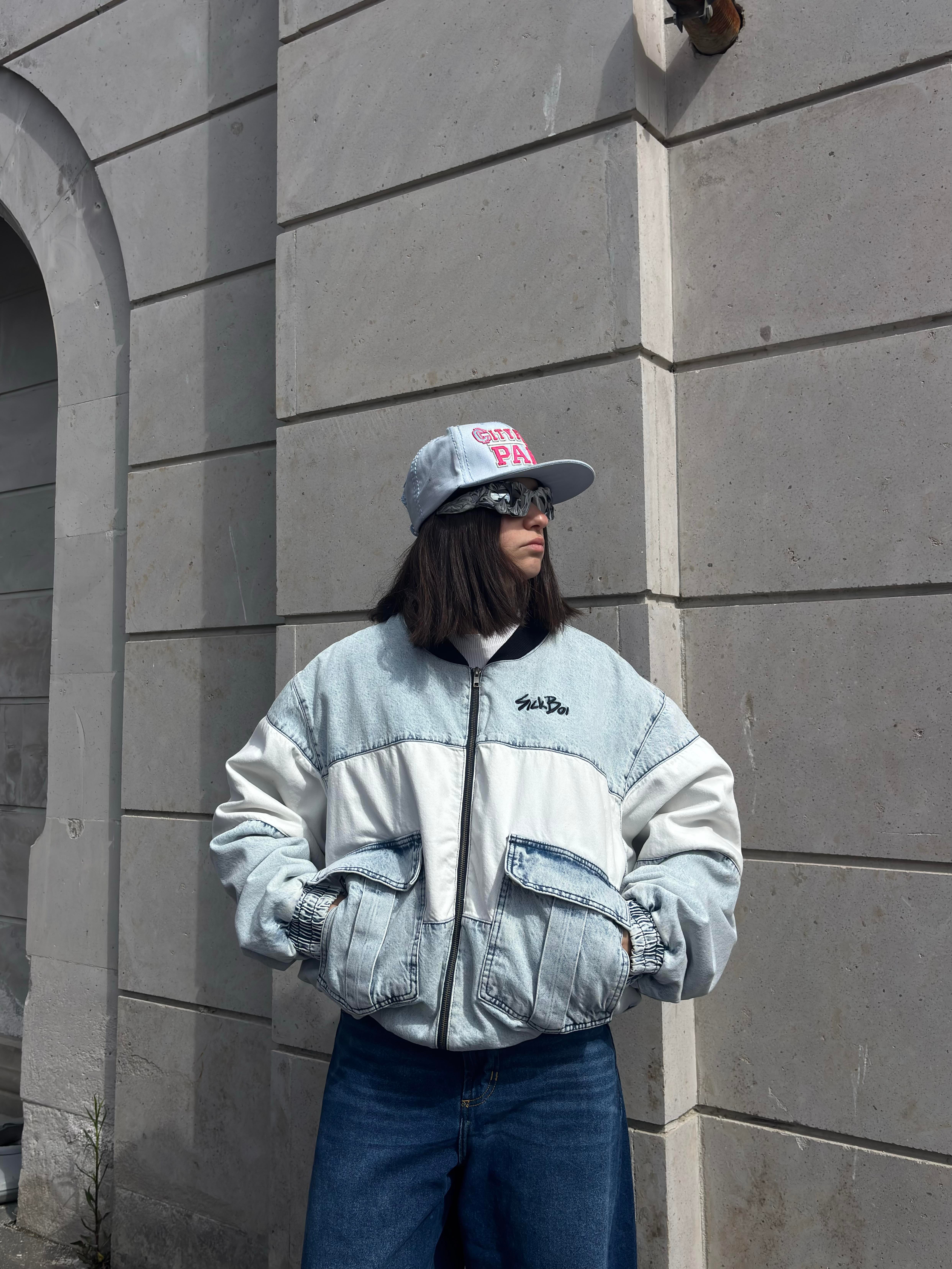SB Premium Washed Ultra Thick Original Bomber Jacket