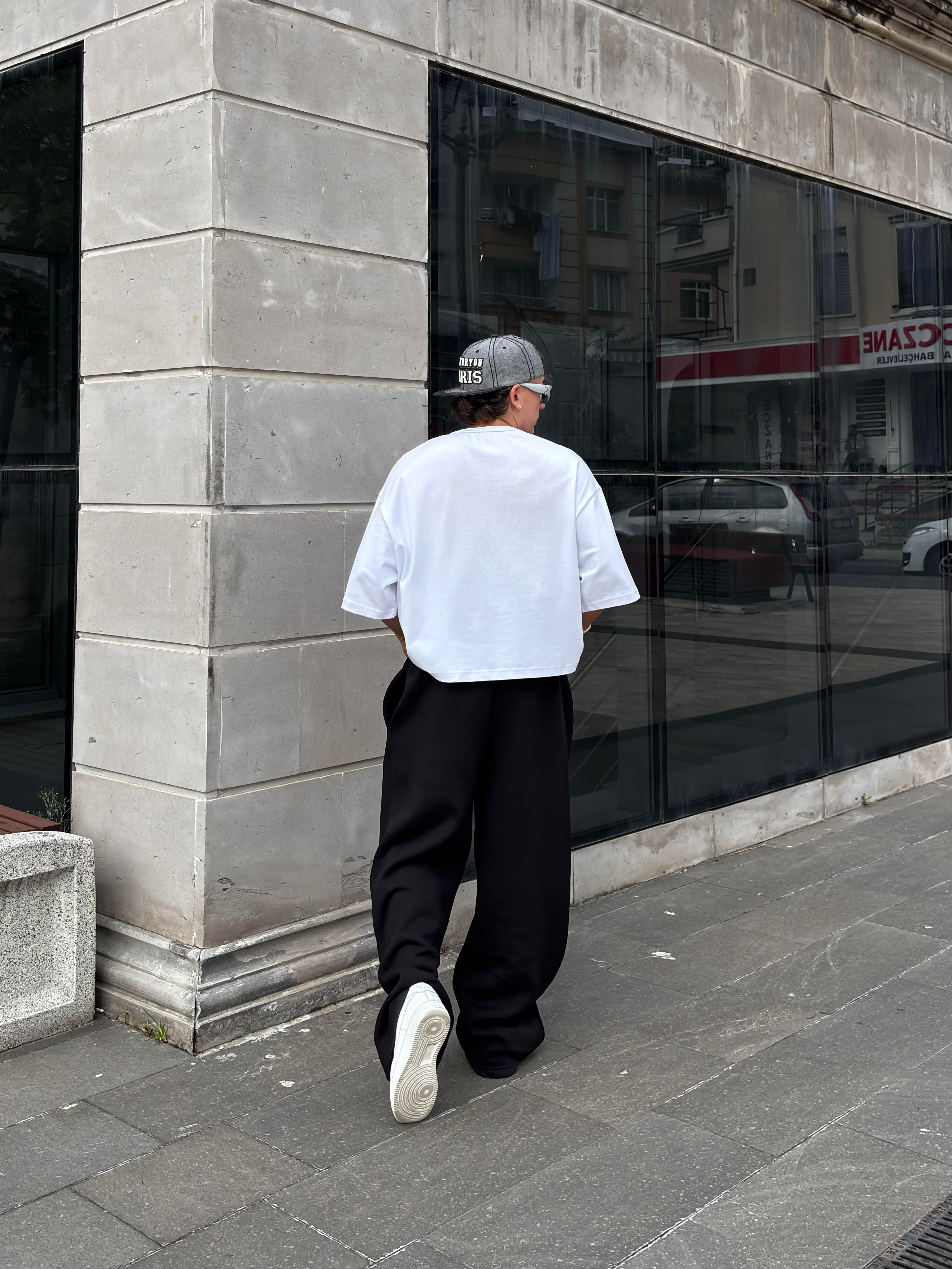 Siyah Mold Stance Baggy  Ayarlanabilir Eşofman