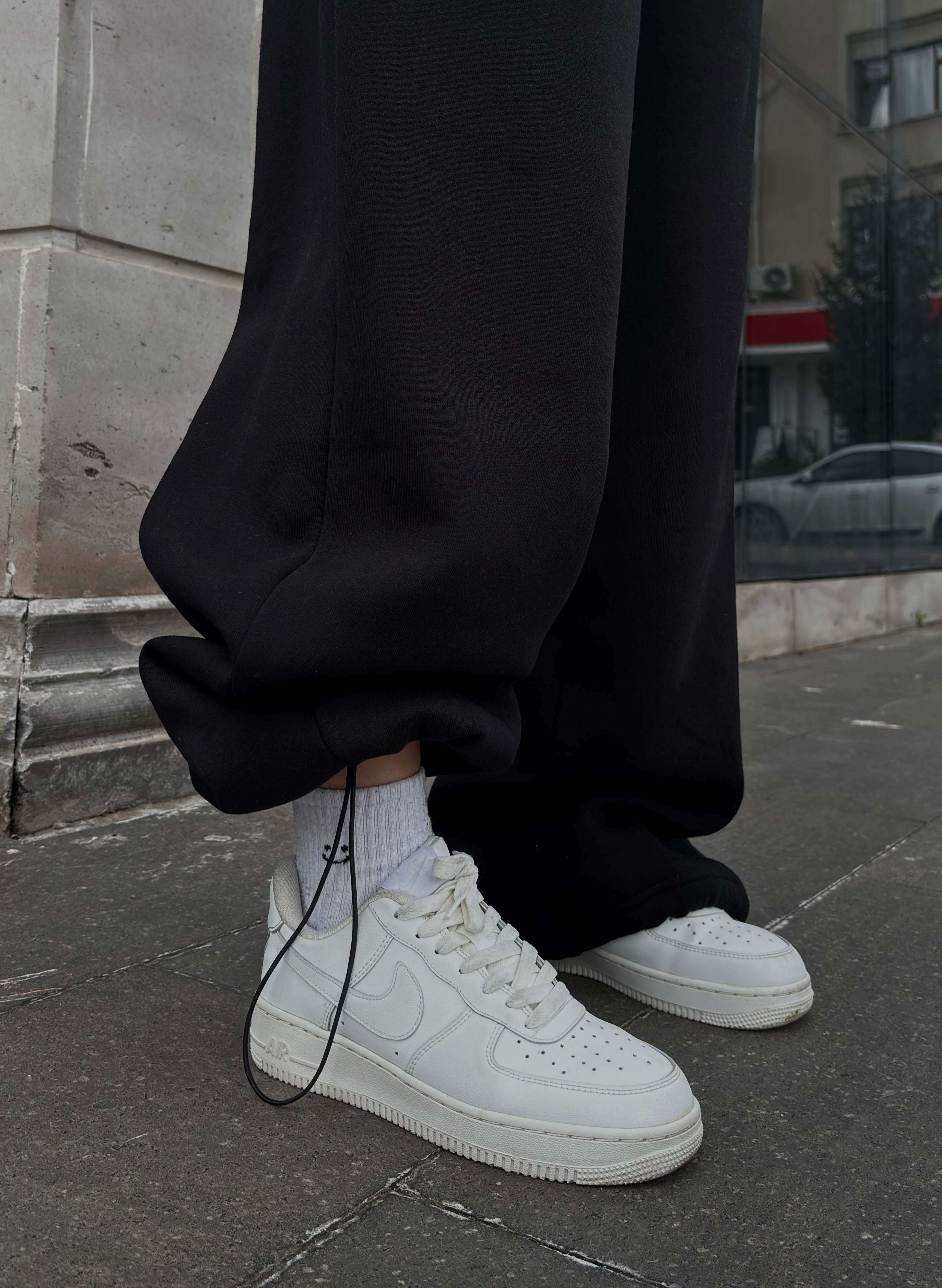 Siyah Mold Stance Baggy  Ayarlanabilir Eşofman