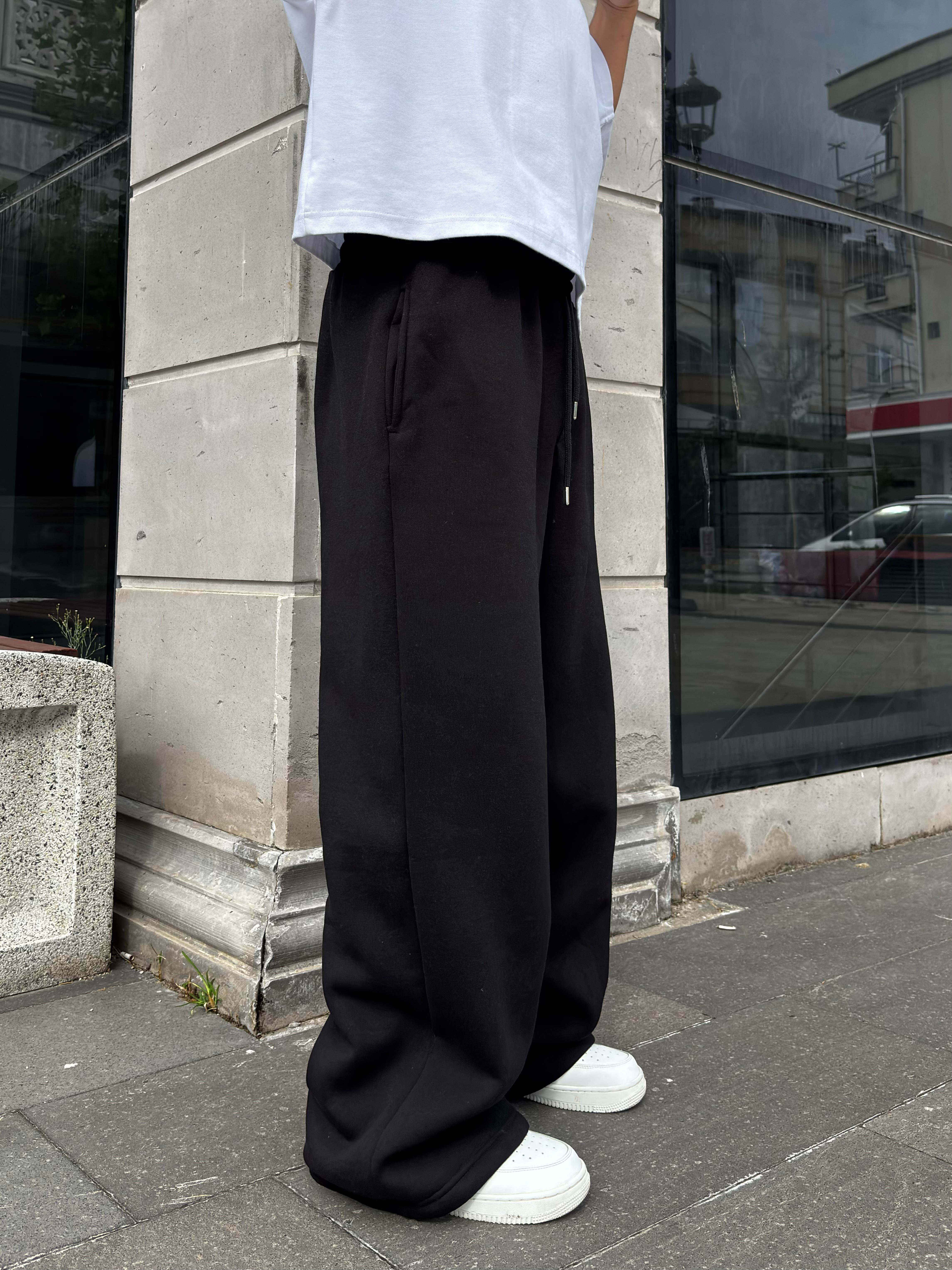 Siyah Mold Stance Baggy  Ayarlanabilir Eşofman