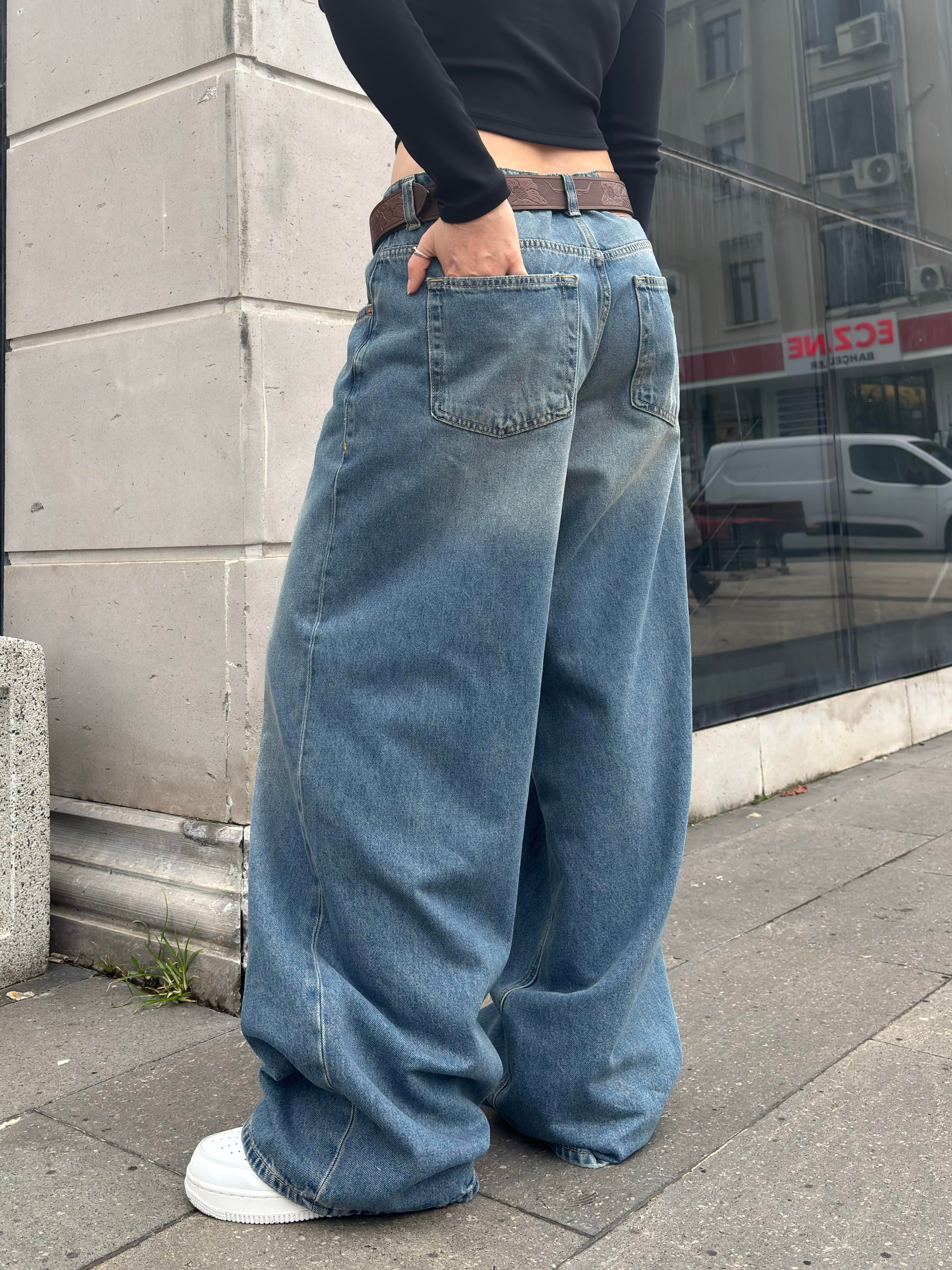 Washed Eskitme Ton Jaya Baggy Pants