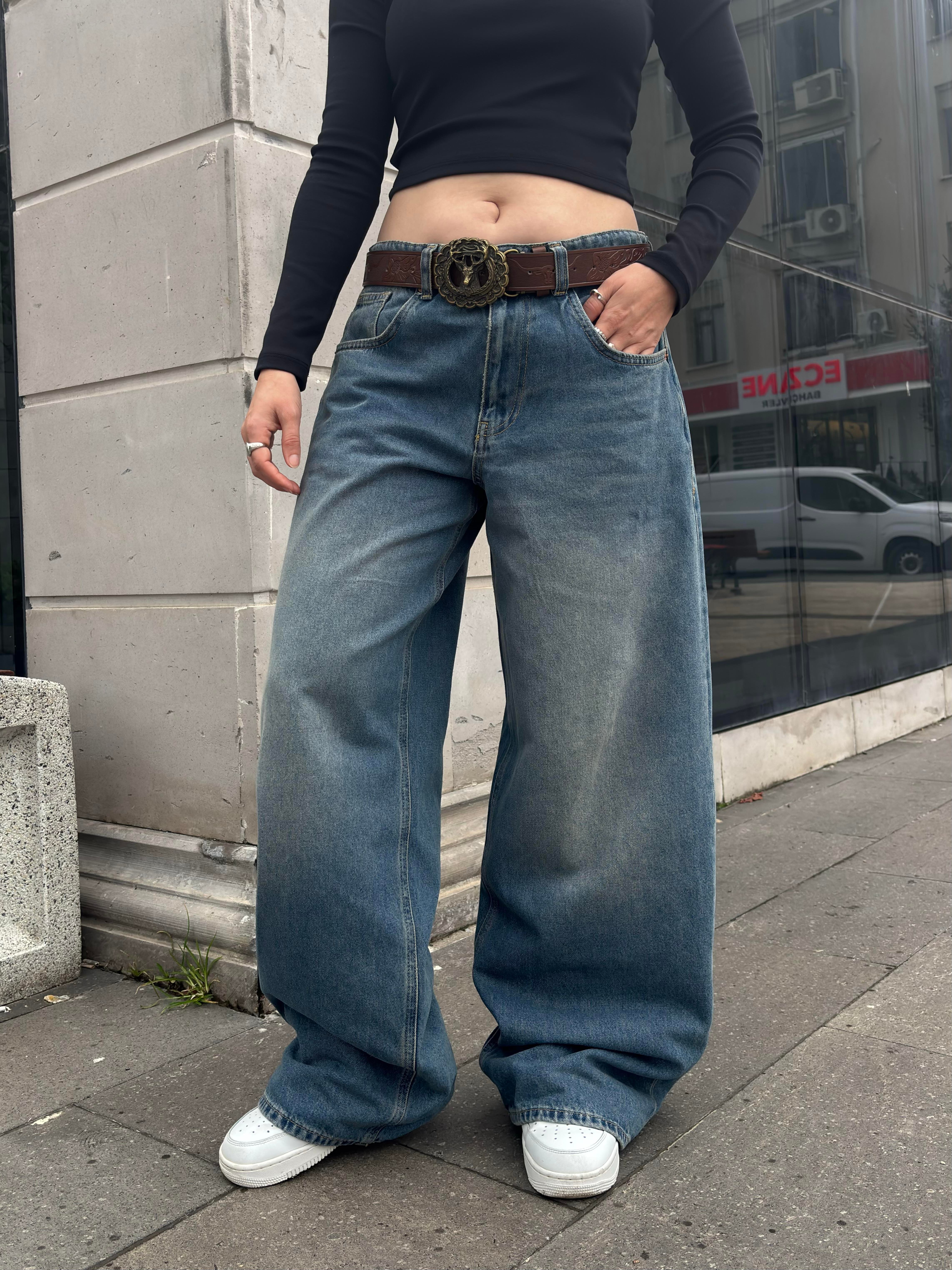 Washed Eskitme Ton Jaya Baggy Pants