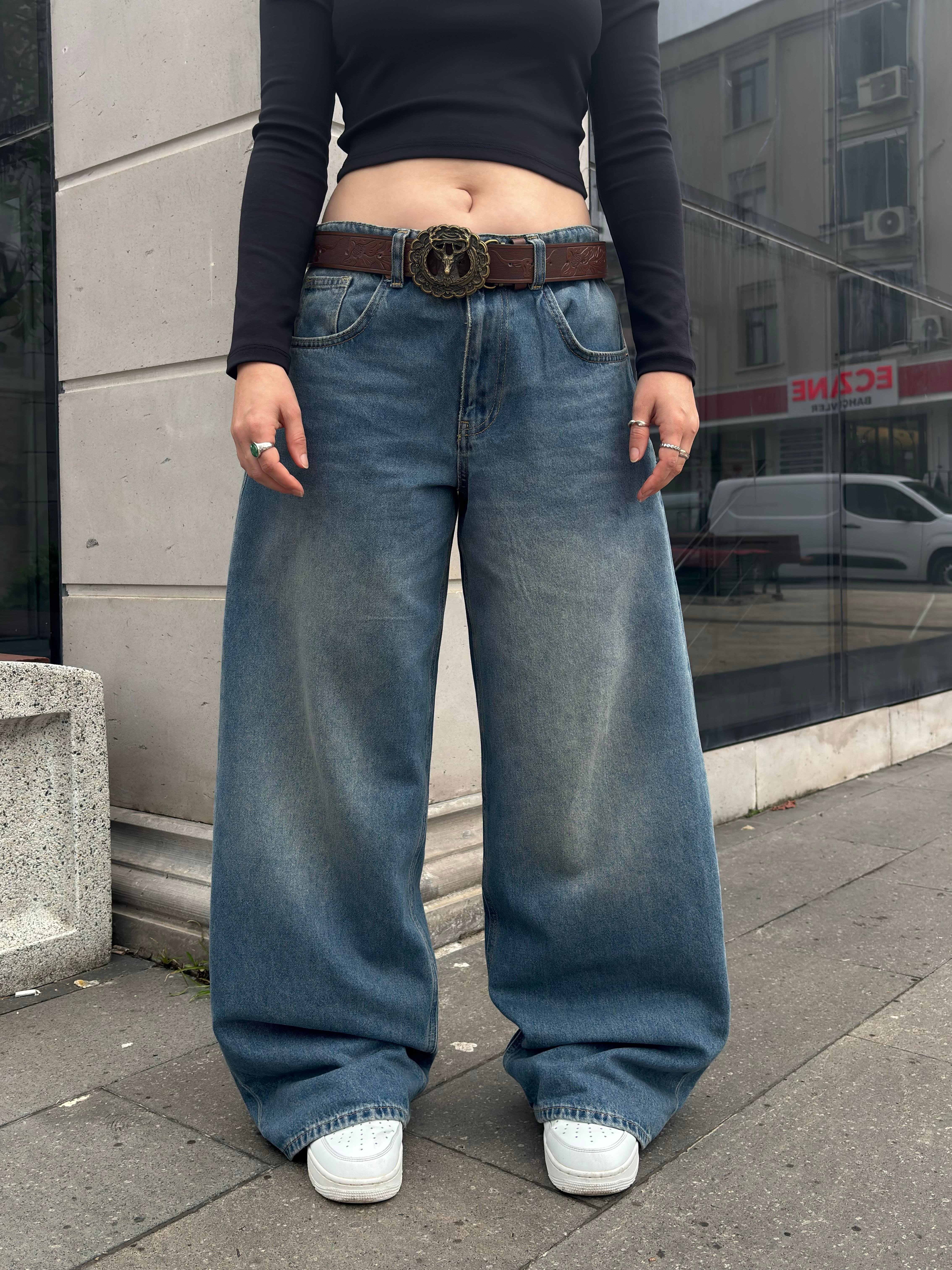 Washed Eskitme Ton Jaya Baggy Pants