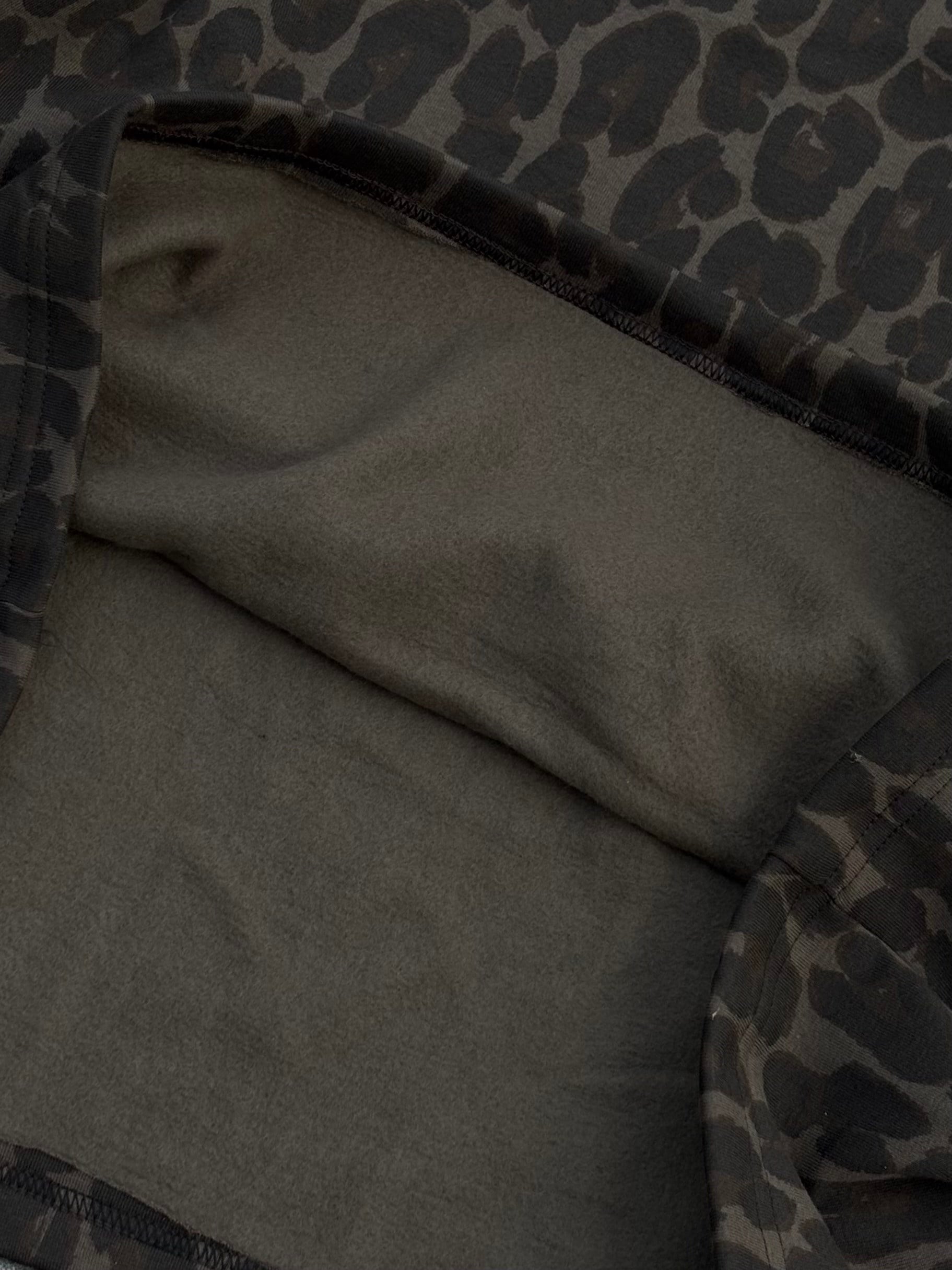 Washed Leopard Tone Boxy Fit Sweatshirt