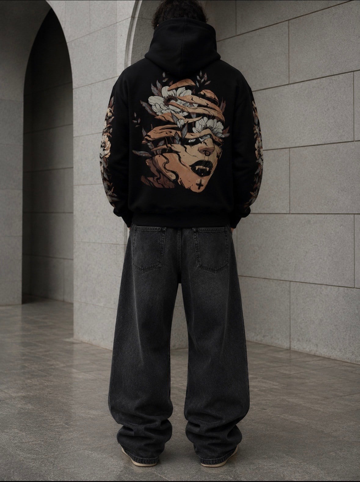 Witchfire Floral Rebel Oversize Hoodie