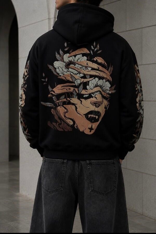 Witchfire Floral Rebel Oversize Hoodie