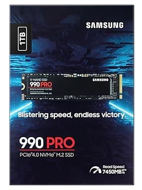 1TB SAMSUNG 990 PRO 7450/6900MB/s M.2 NVMe MZ-V9P1T0BW