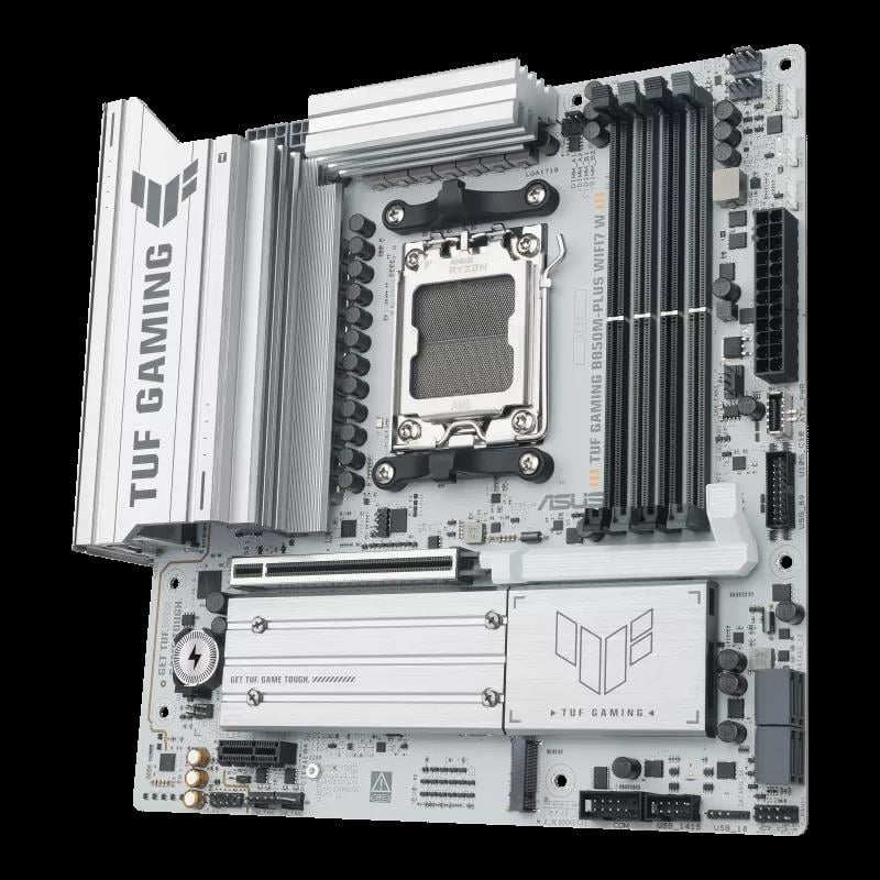ASUS TUF GAMING B850M-PLUS WIFI 7 AMD ANAKART BEYAZ