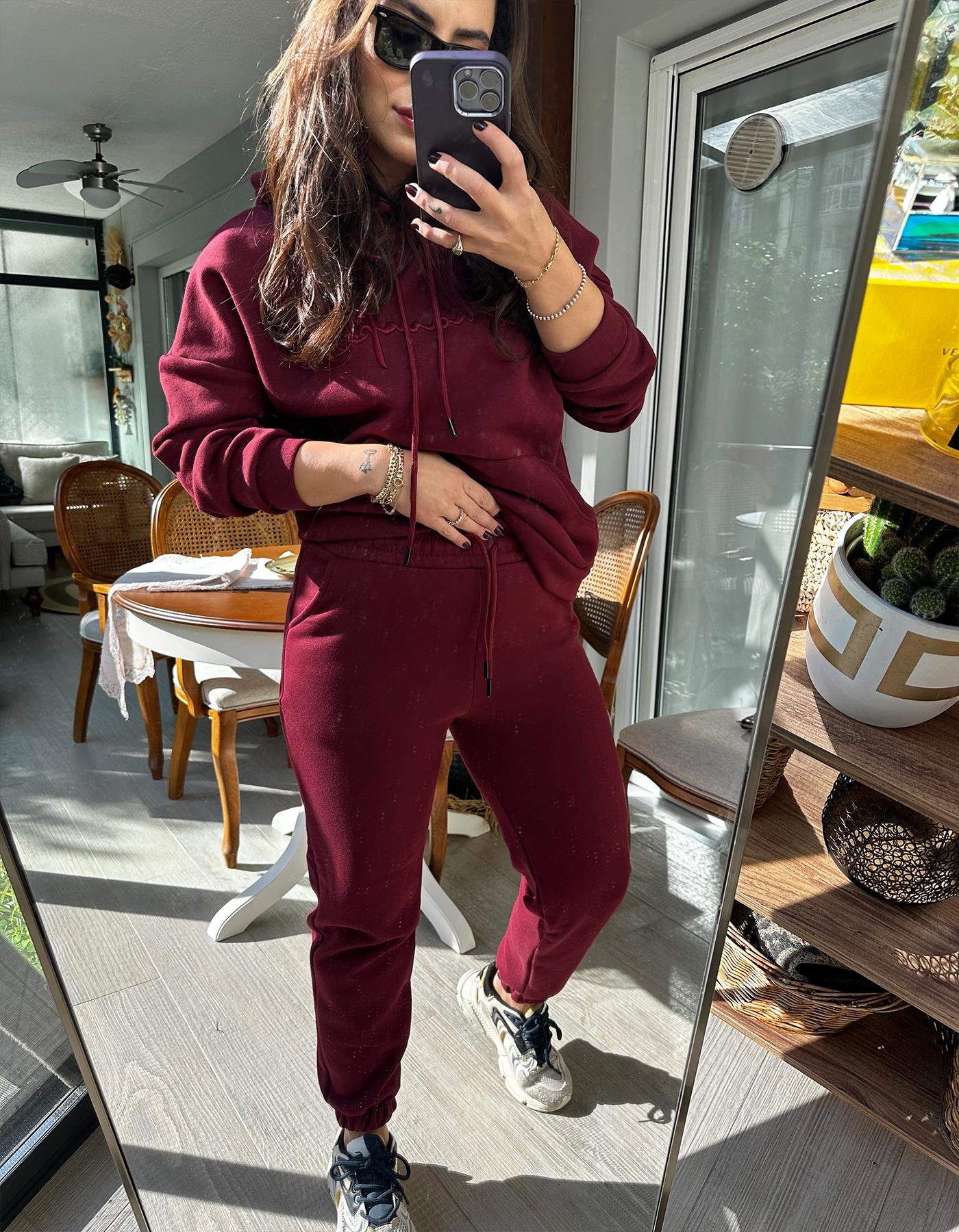 Orj Marka Eşofman Takımı Bordo