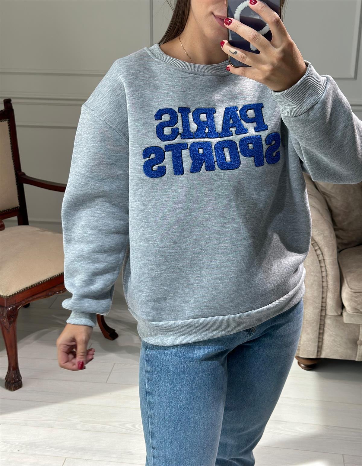 Paris Sweatshirt Gri