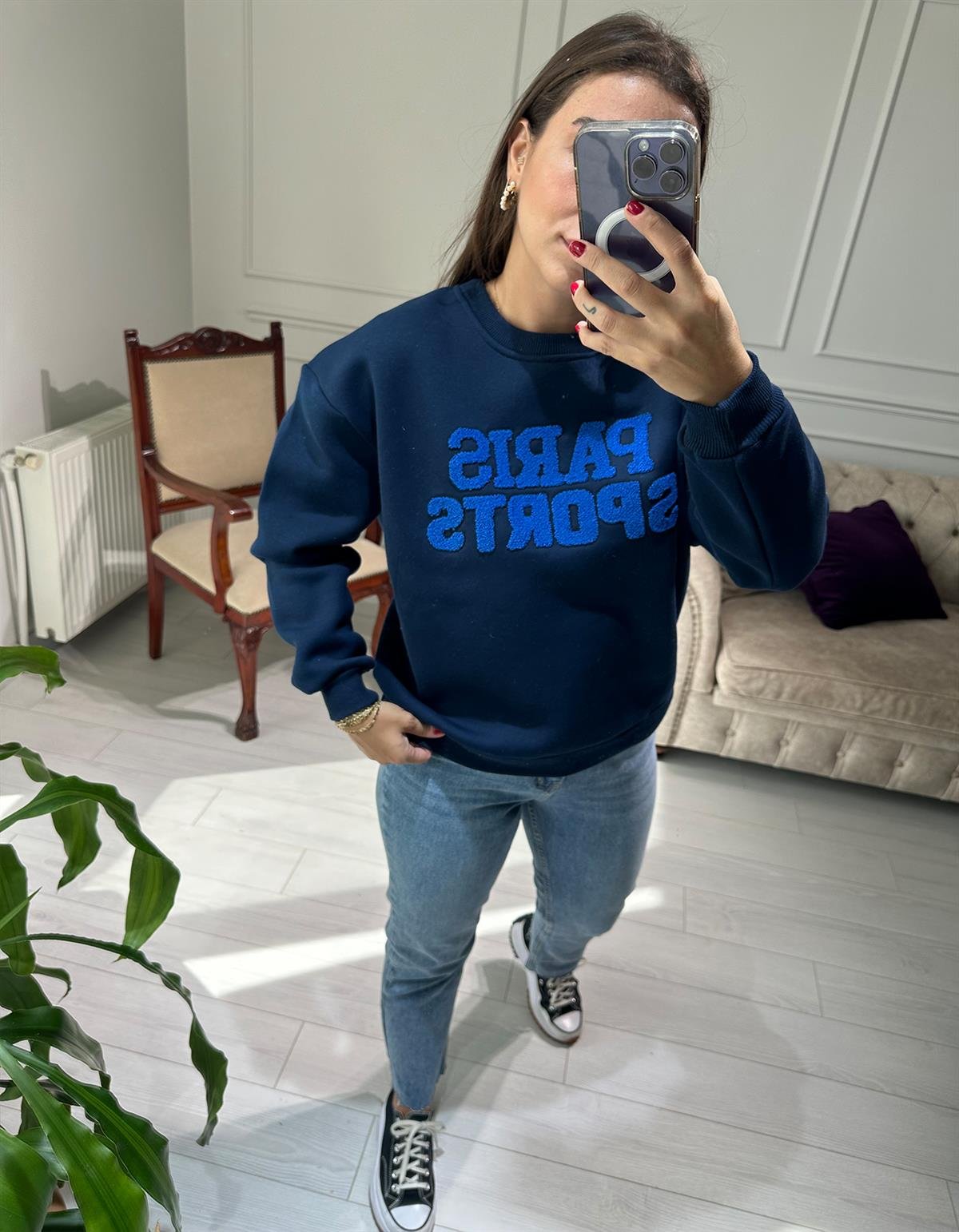 Paris Sweatshirt Lacivert