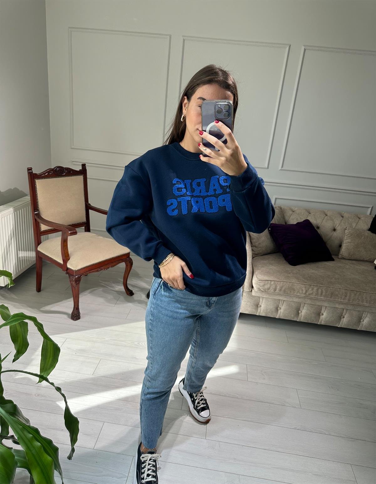 Paris Sweatshirt Lacivert