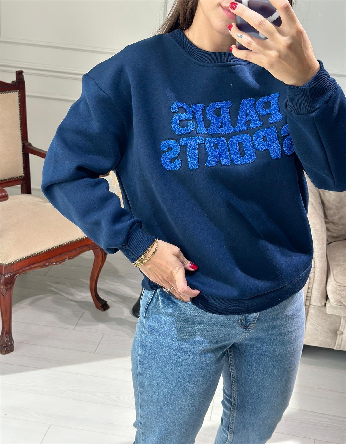 Paris Sweatshirt Lacivert