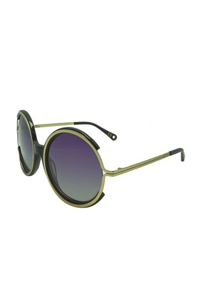 Belmond Mod.1010 c.01 Ekartman 57-22  Siyah Sarı Metal Kadın Güneş Gözlüğü 