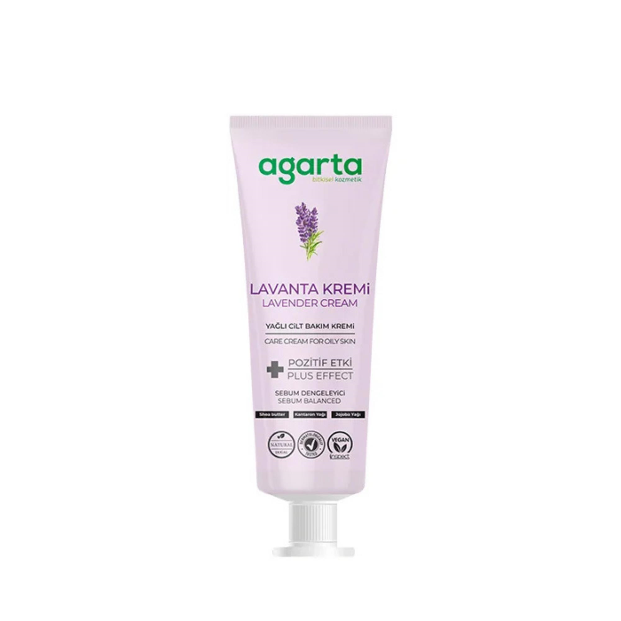 AGARTA - KREM YAĞLI CİLT BAKIM DOĞAL LAVANTA 75ML