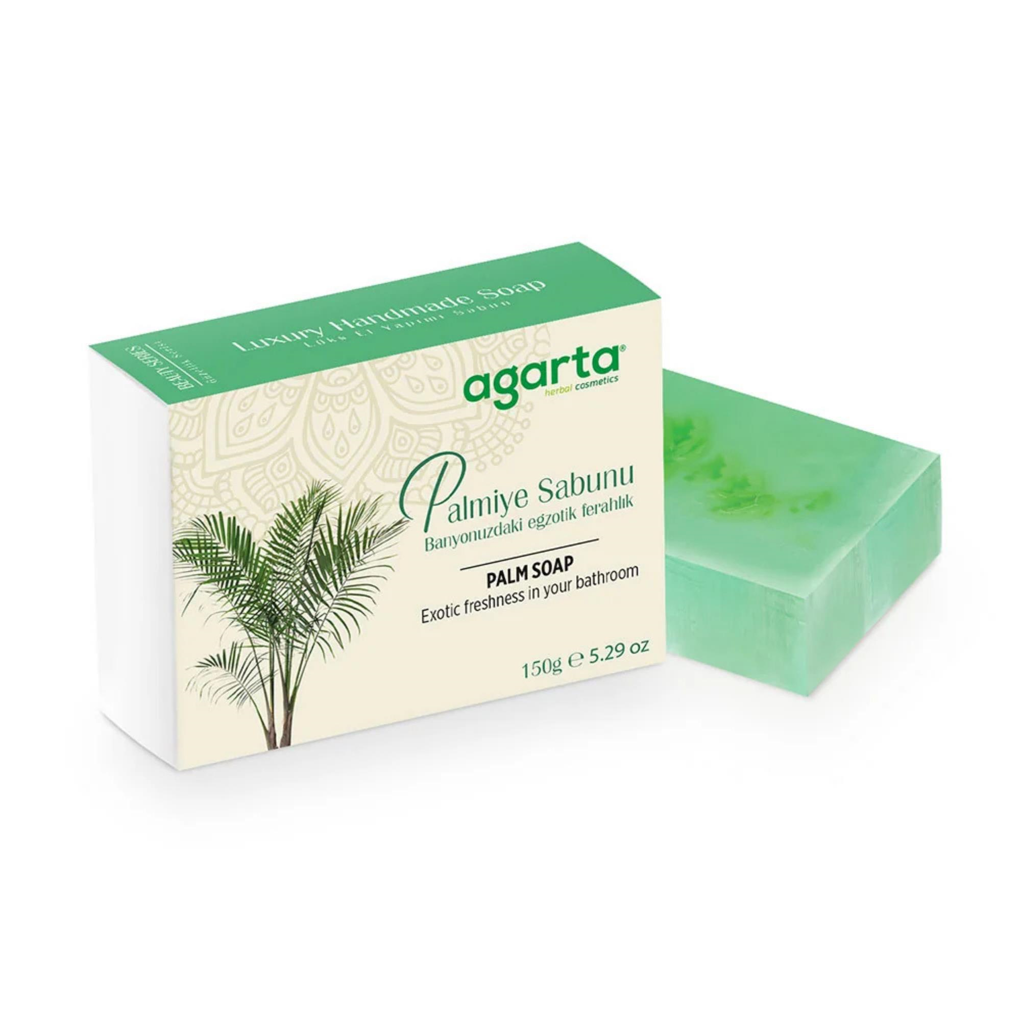 AGARTA - SABUN EL YAPIMI DOĞAL CİLT İÇİN PALMİYE 150 GR