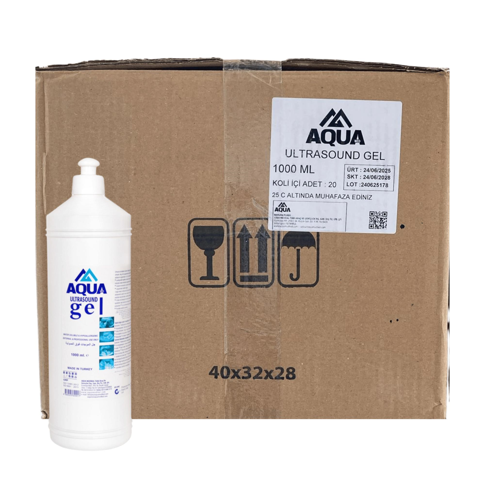 AQUA - ULTRASON JELİ 1 LT - 20 ADET 1 KOLİ