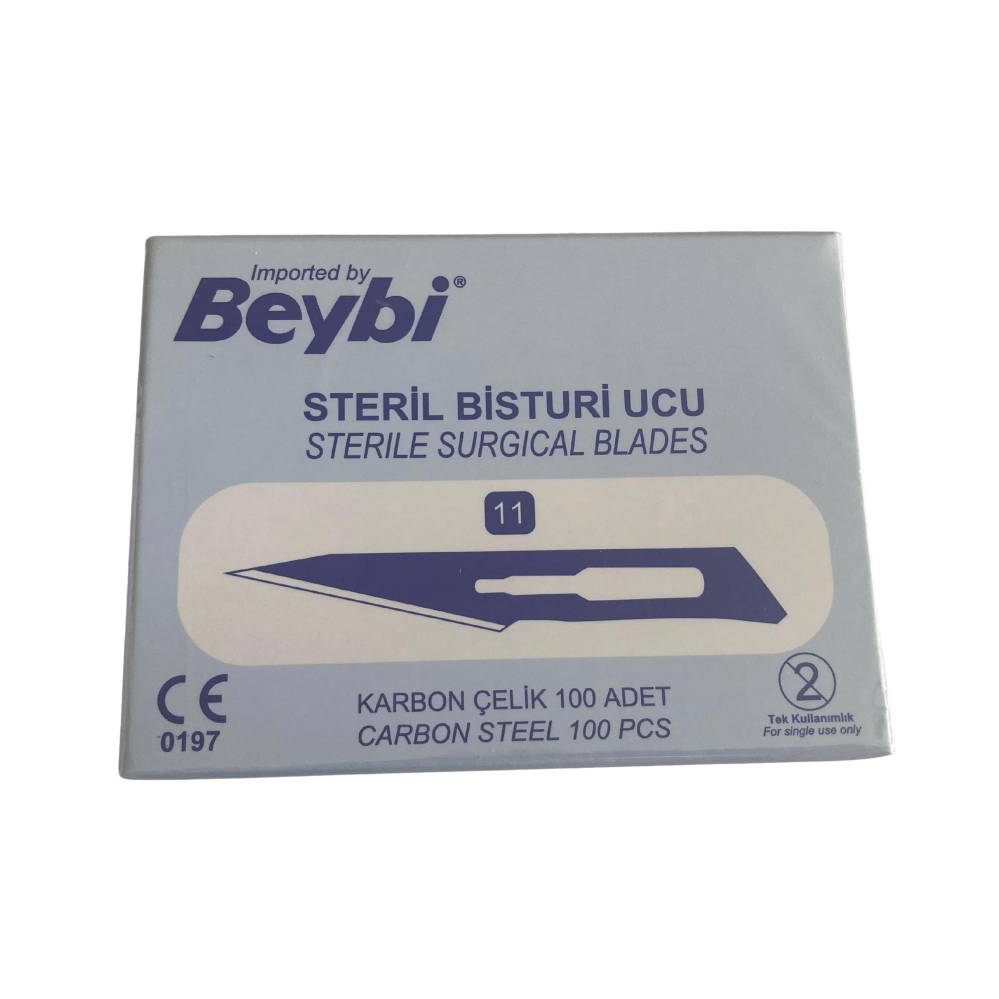 BEYBİ - BİSTURİ UCU NO: 11 - 100 ADET 1 PAKET