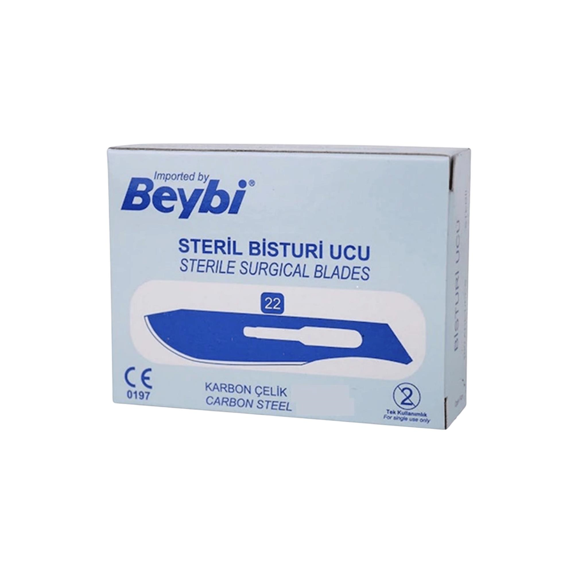 BEYBİ - BİSTURİ UCU NO: 22 - 100 ADET 1 PAKET