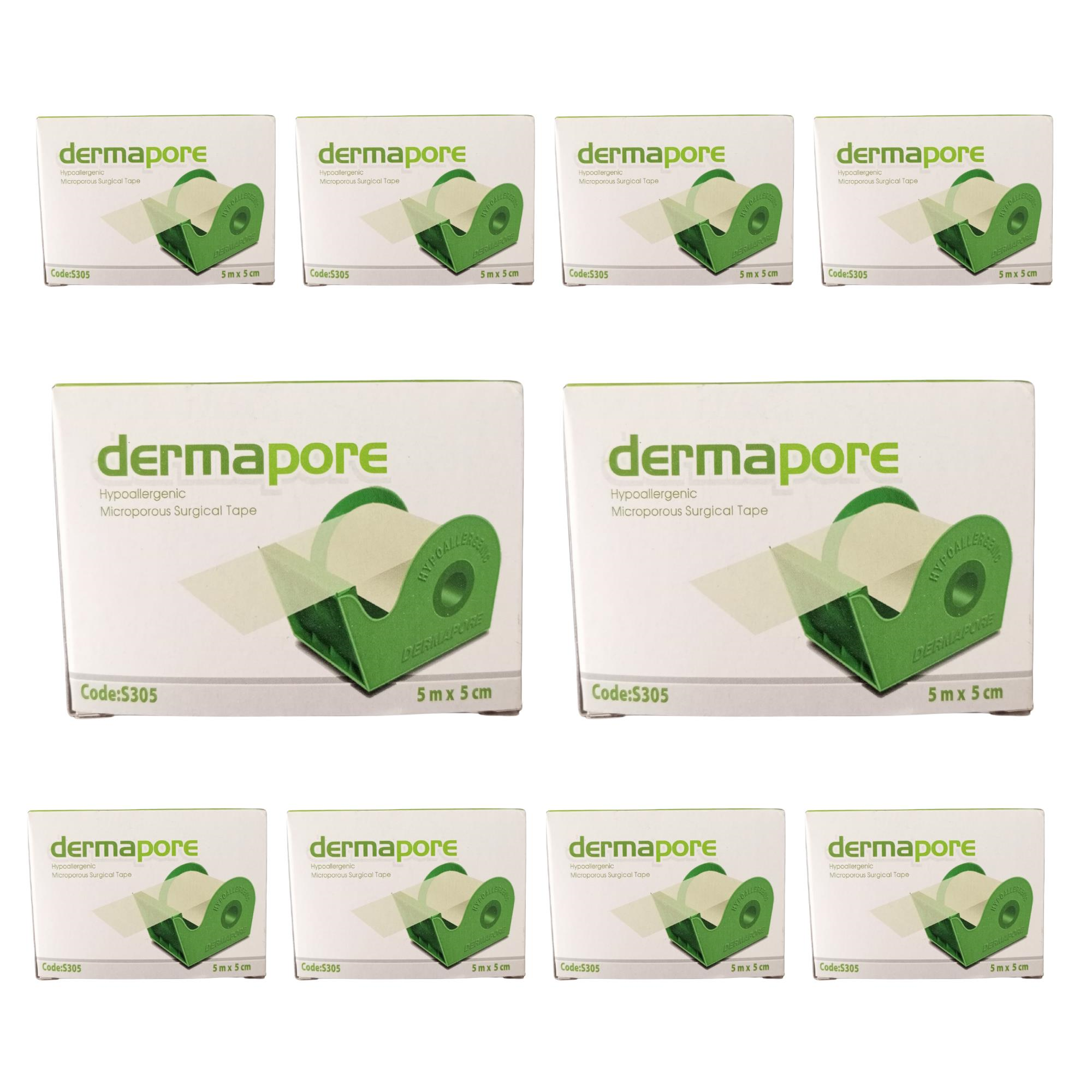 DERMAPORE - KAĞIT FLASTER ŞEFFAF 5 CM X 5 MT - 10 ADET