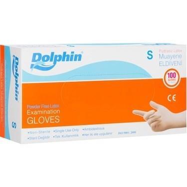 DOLPHİN - MUAYENE ELDİVENİ PUDRASIZ LATEKS SMALL 100LÜ PAKET