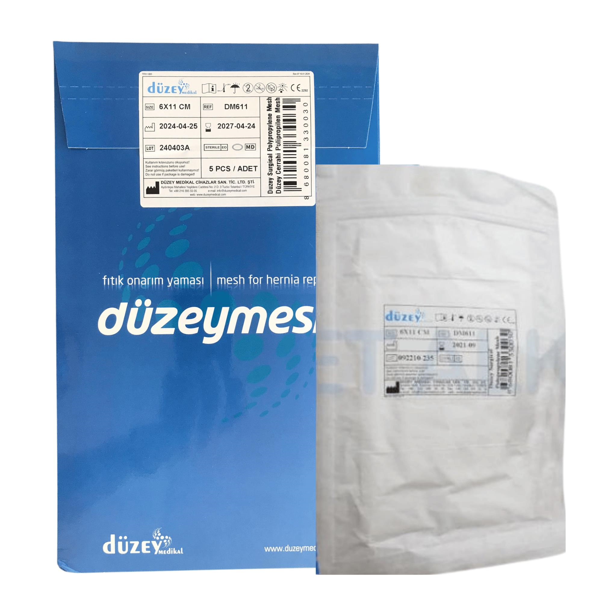 DÜZEY - MESH PROPİLEN YAMA - 6CM X 11CM - 5 ADET