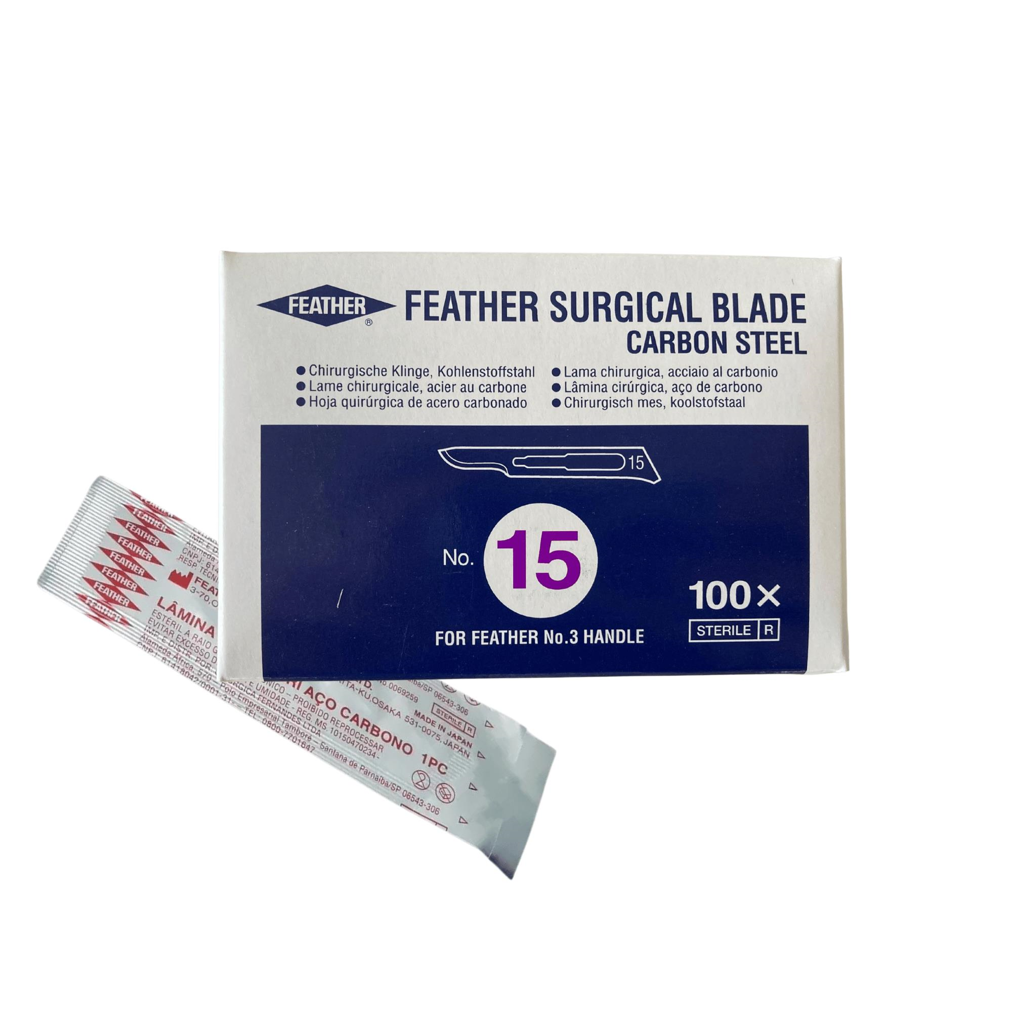 FEATHER - BİSTÜRİ UCU NO: 15 100LÜ 1 PAKET