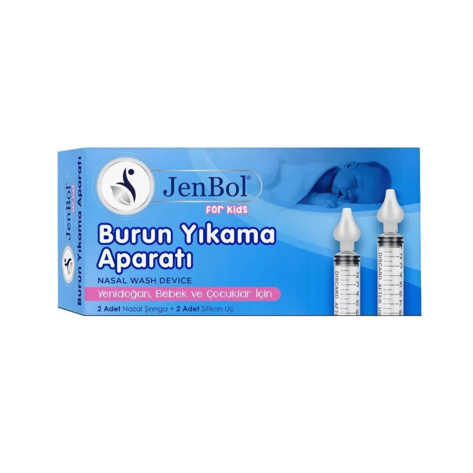 JENBOL - ÇOCUK BEBEK BURUN YIKAMA APARATI 2 ADET NAZAL ŞIRINGA 2 ADET SİLİKON UÇ