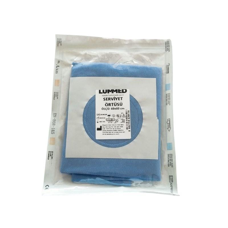 LUMMED - SERVİYET STERİL DELİKLİ YAPIŞKANLI ÖRTÜ 60x60